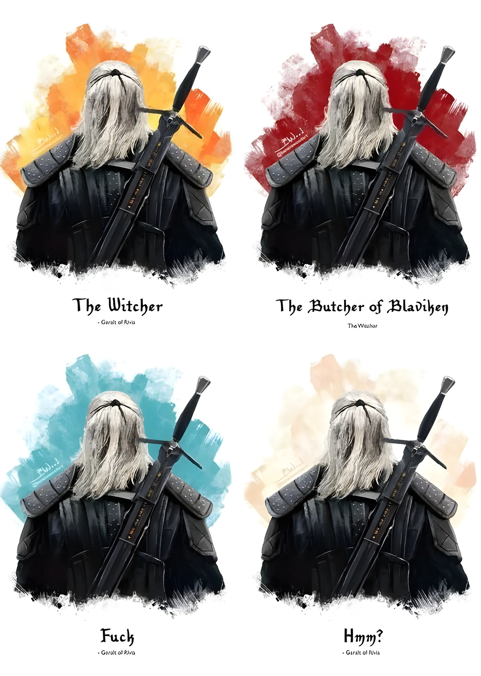 The Witcher: Dört Hâl metal tablo