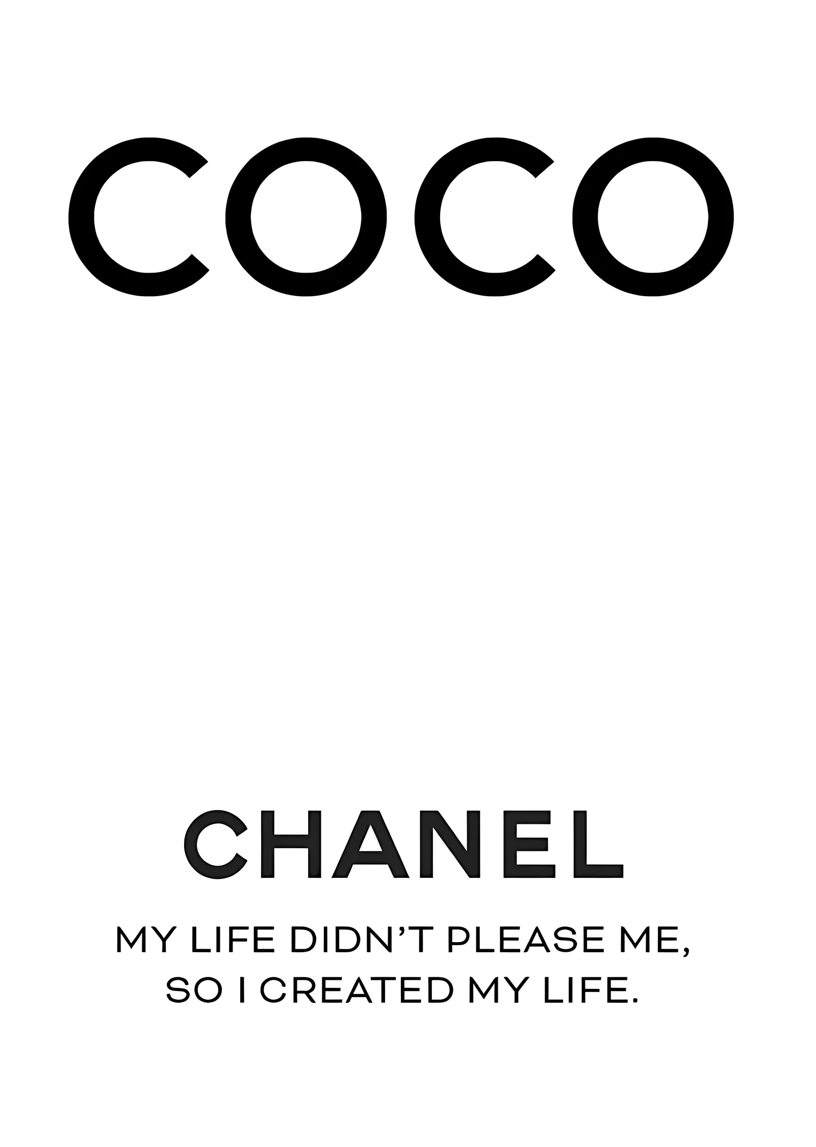 Coco Chanel: Hayatını Yaratan Kadın metal tablo