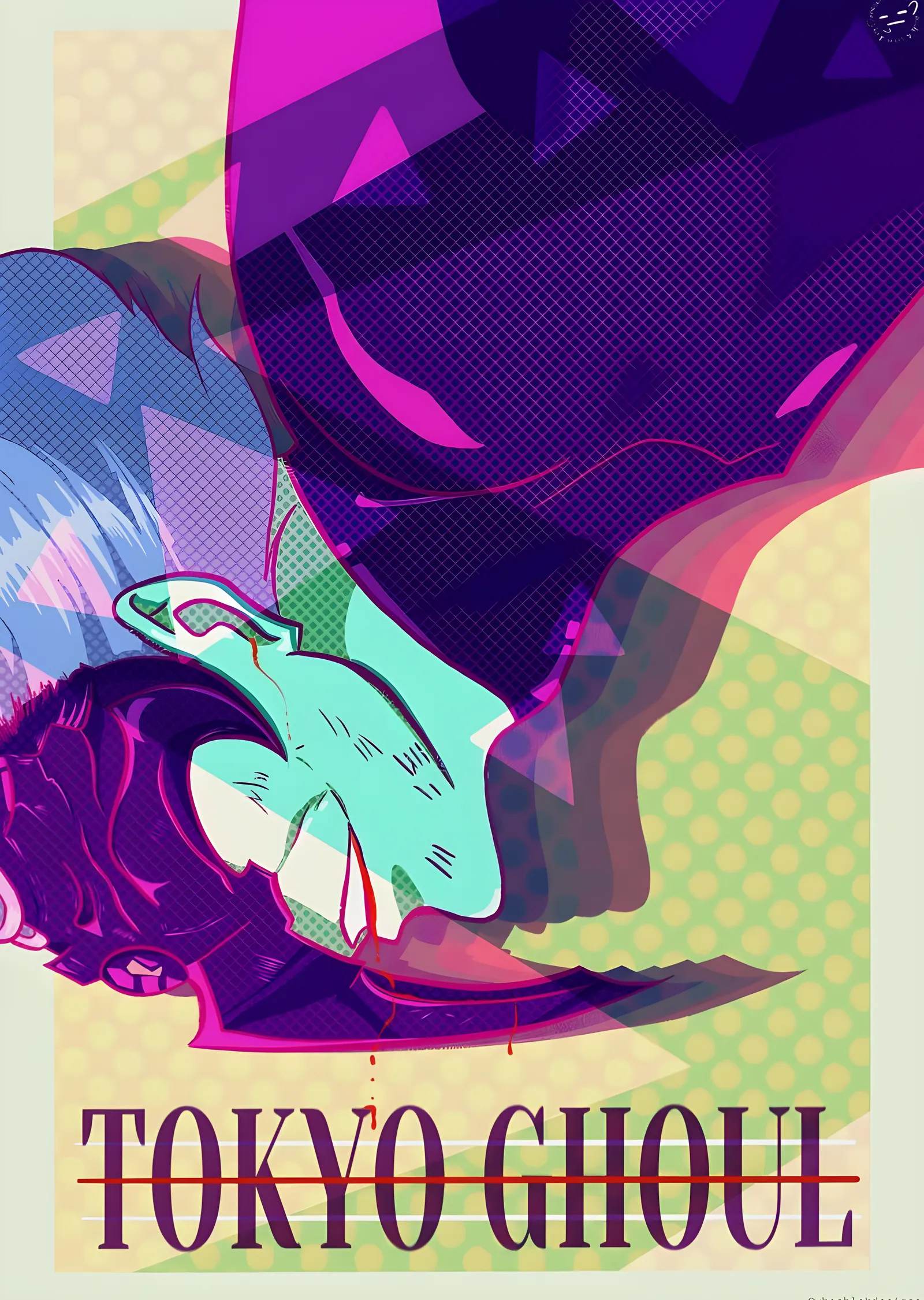 Tokyo Ghoul: Pop Art Kaneki metal tablo