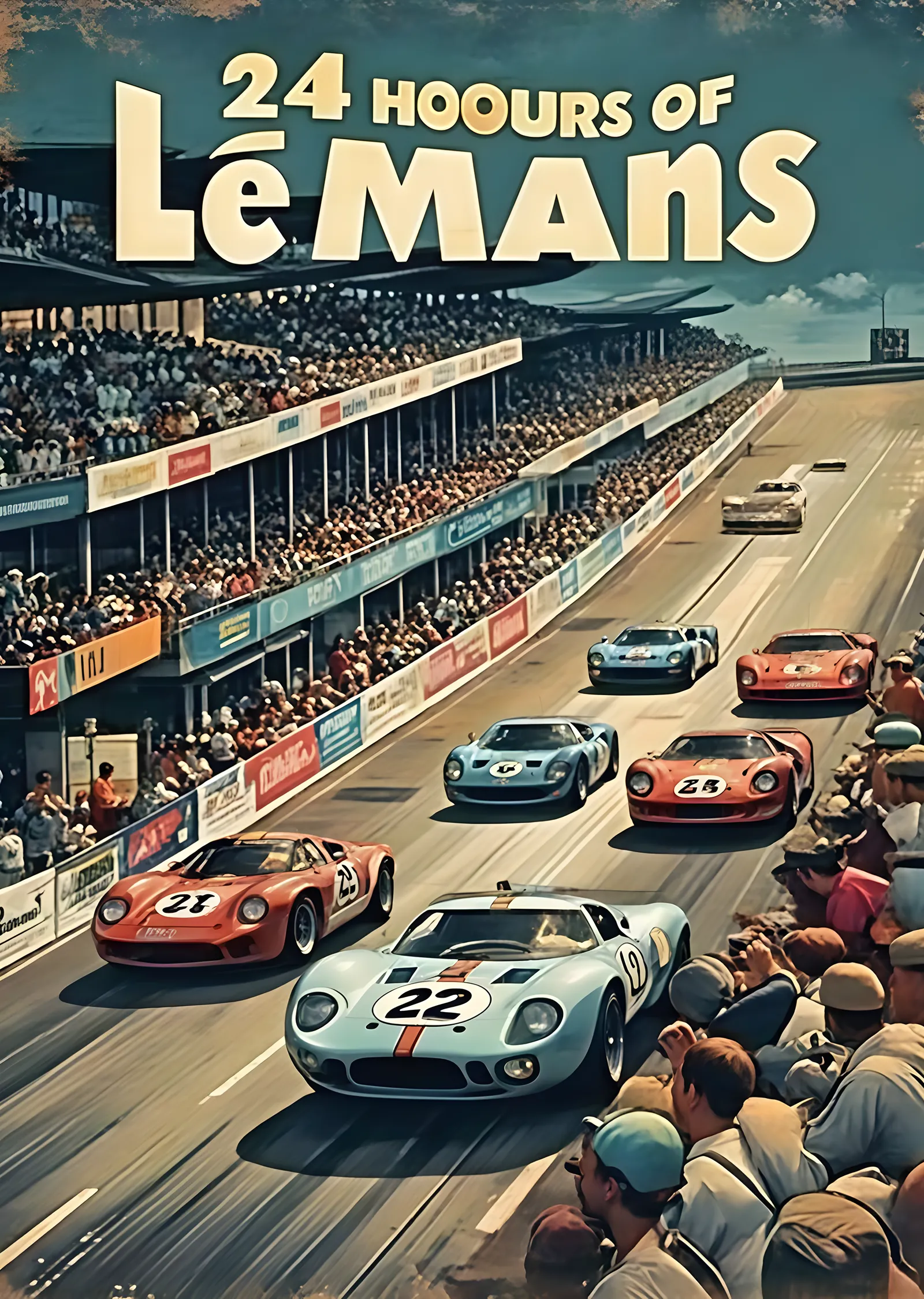 24 Hours of Le Mans metal tablo