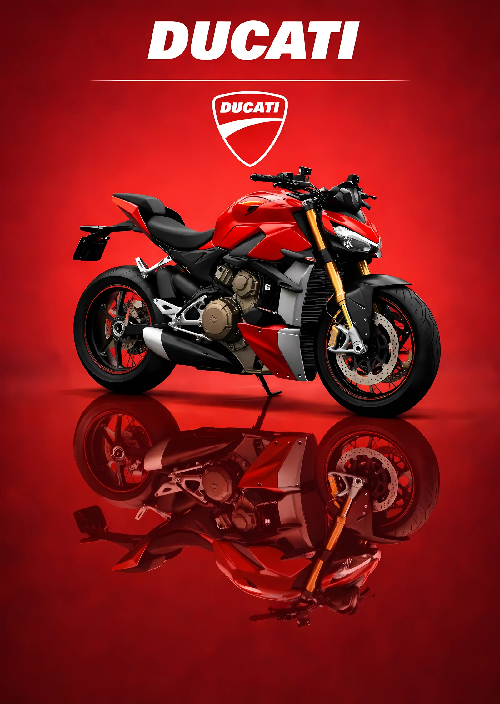 Ducati Streetfighter V4 metal tablo