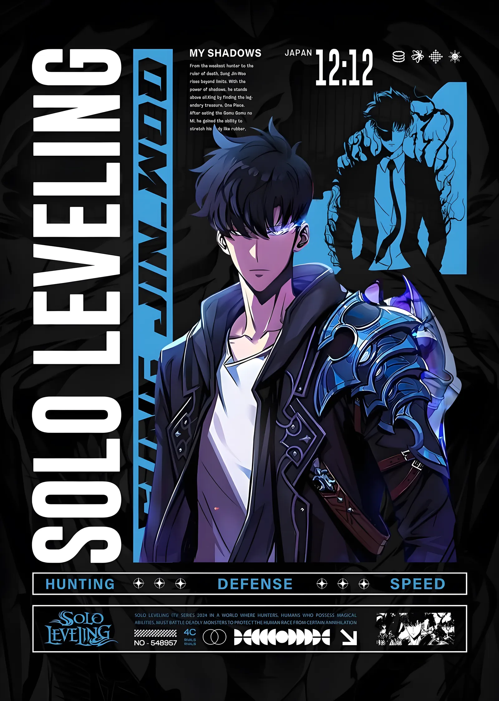 Solo Leveling: Gölge Ordusu Paneli metal tablo