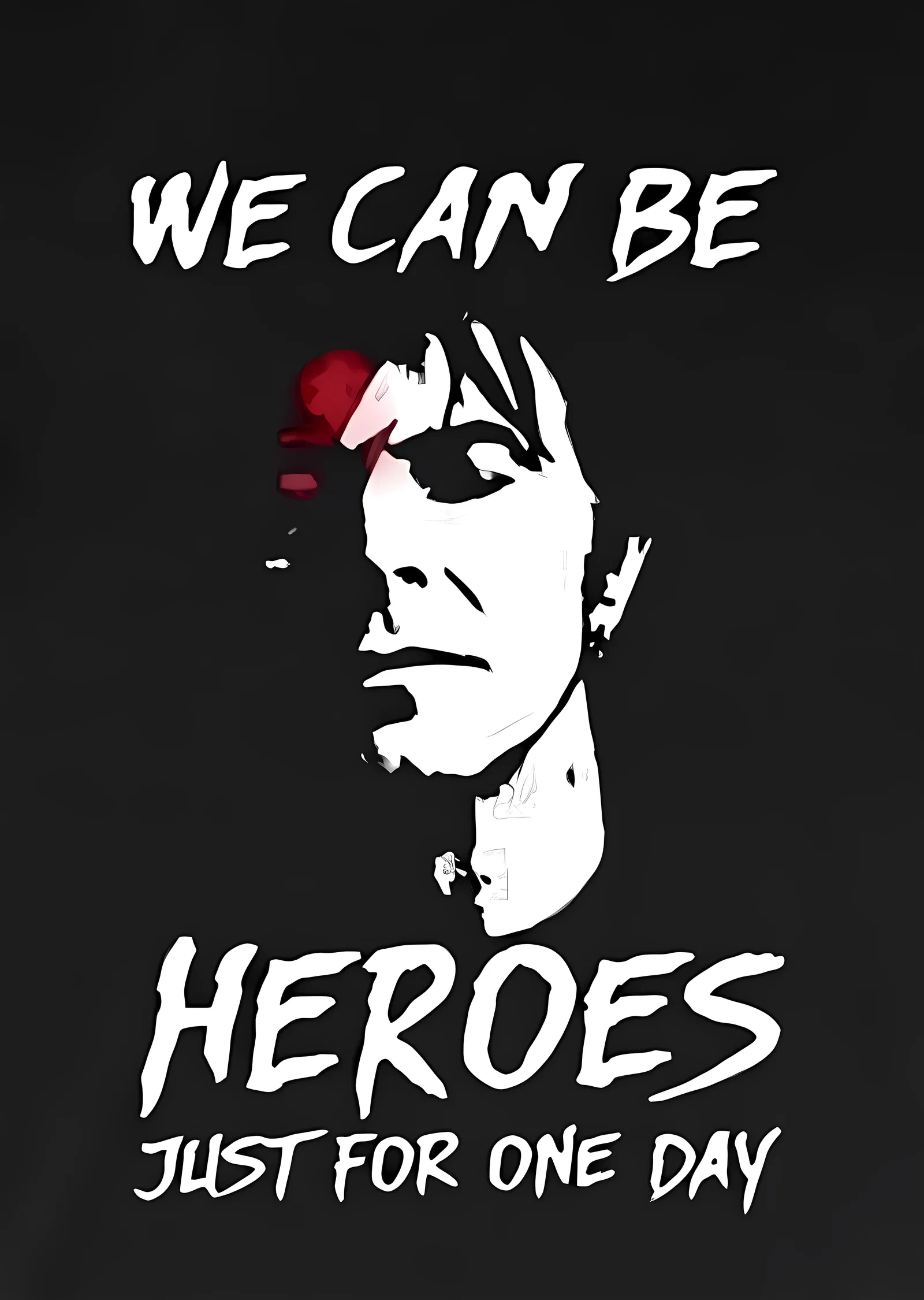 David Bowie: Heroes metal tablo