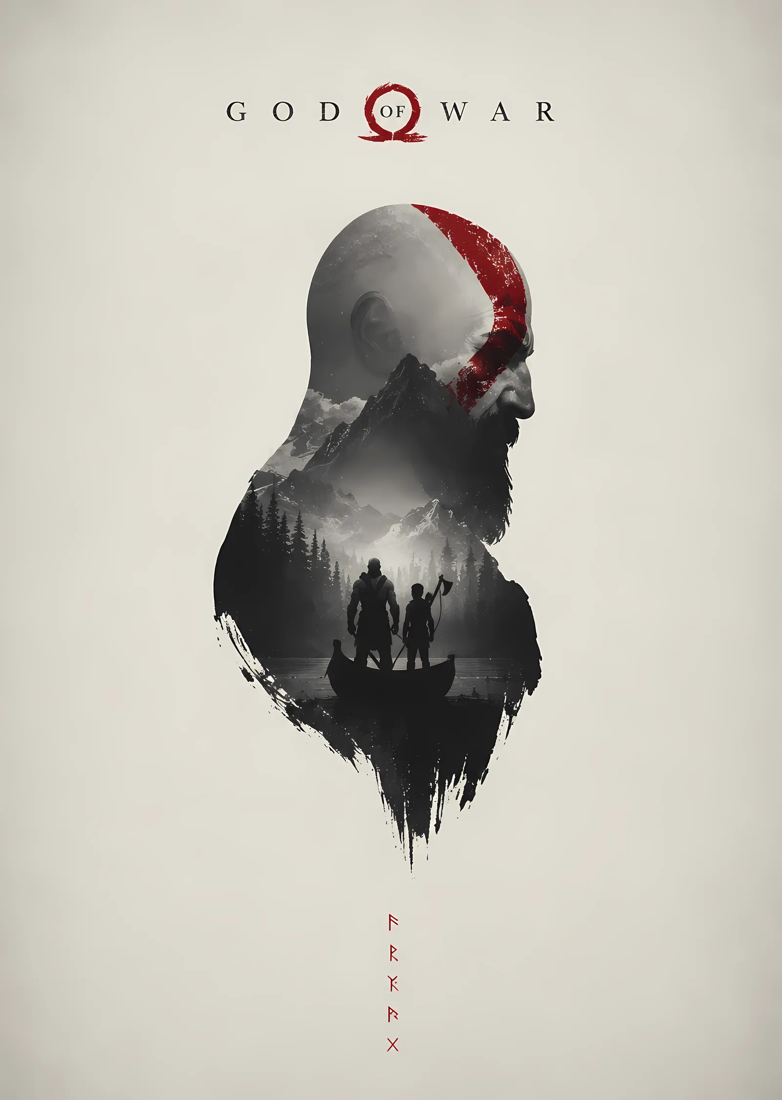 God of War: Ragnarök metal tablo