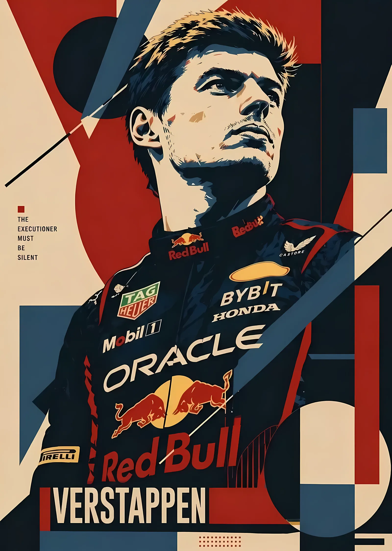 Max Verstappen: Red Bull Formula 1 metal tablo