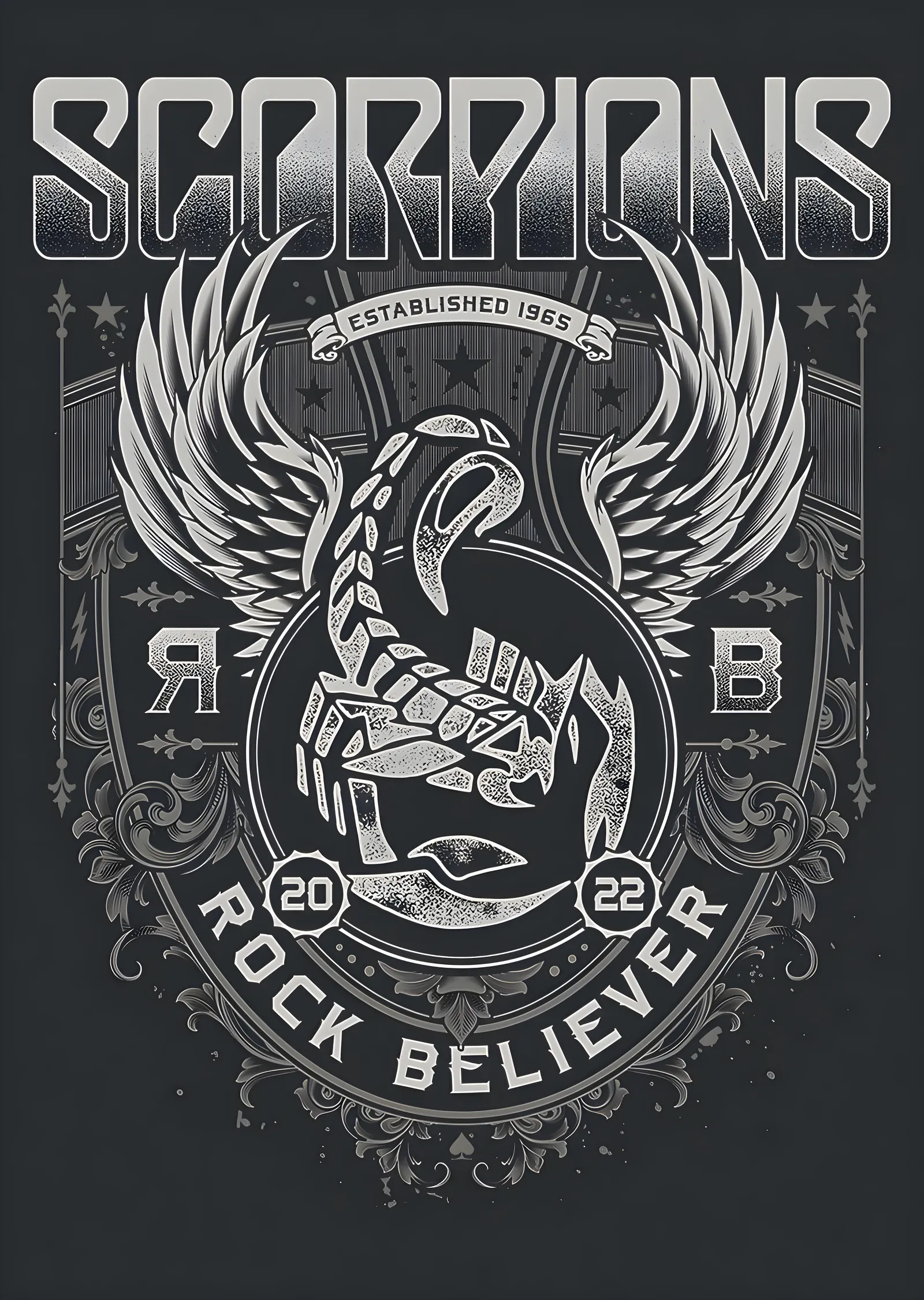 Scorpions: Rock Believer 2022 metal tablo