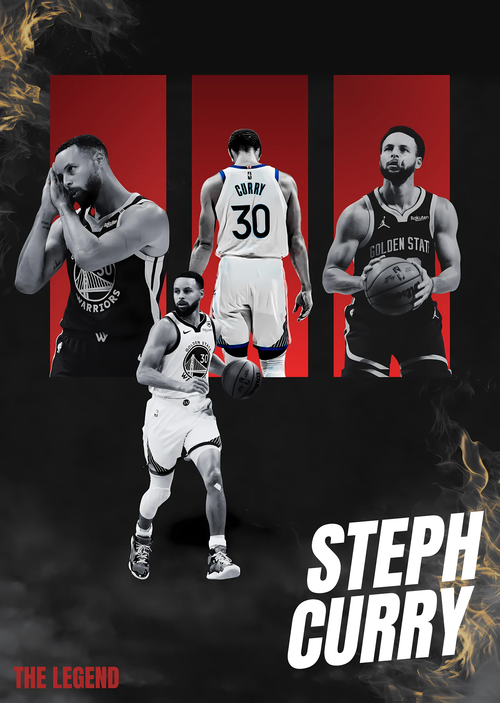 Steph Curry: The Legend metal tablo