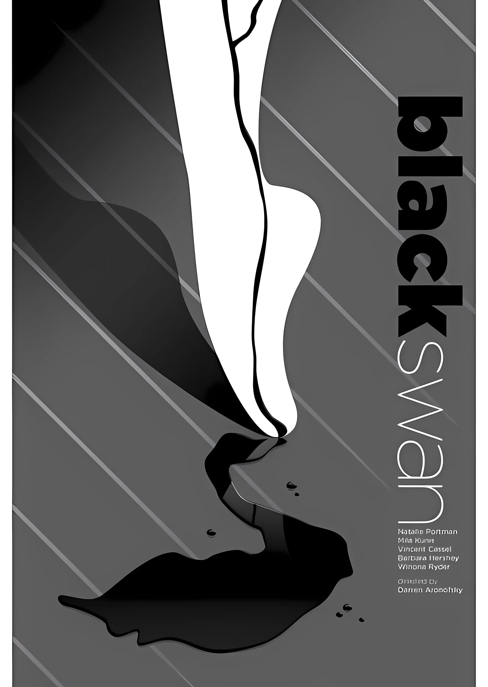 Black Swan: Karanlık ve Zarafet metal tablo