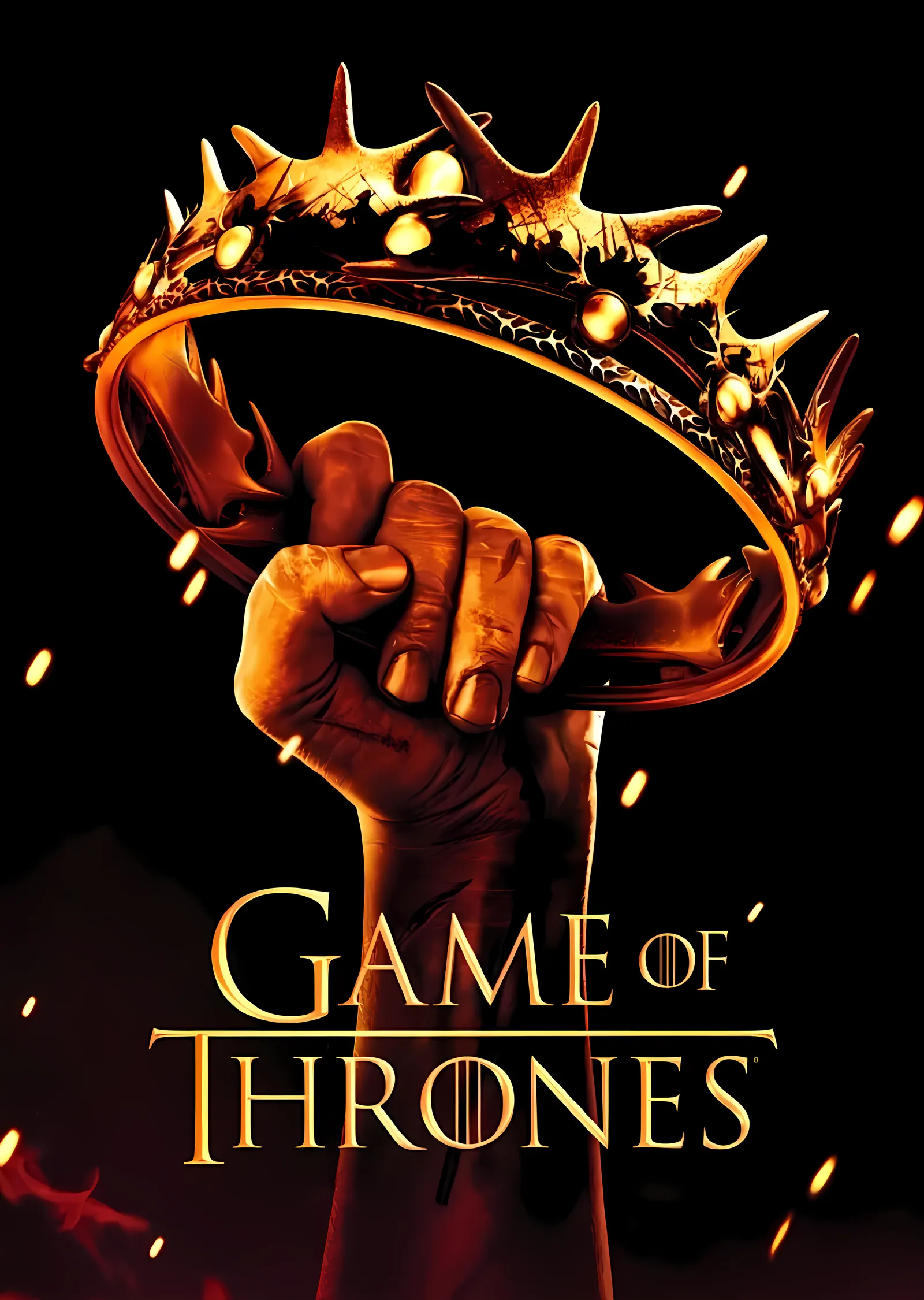 Game of Thrones: Tacı Kavrayan El metal tablo
