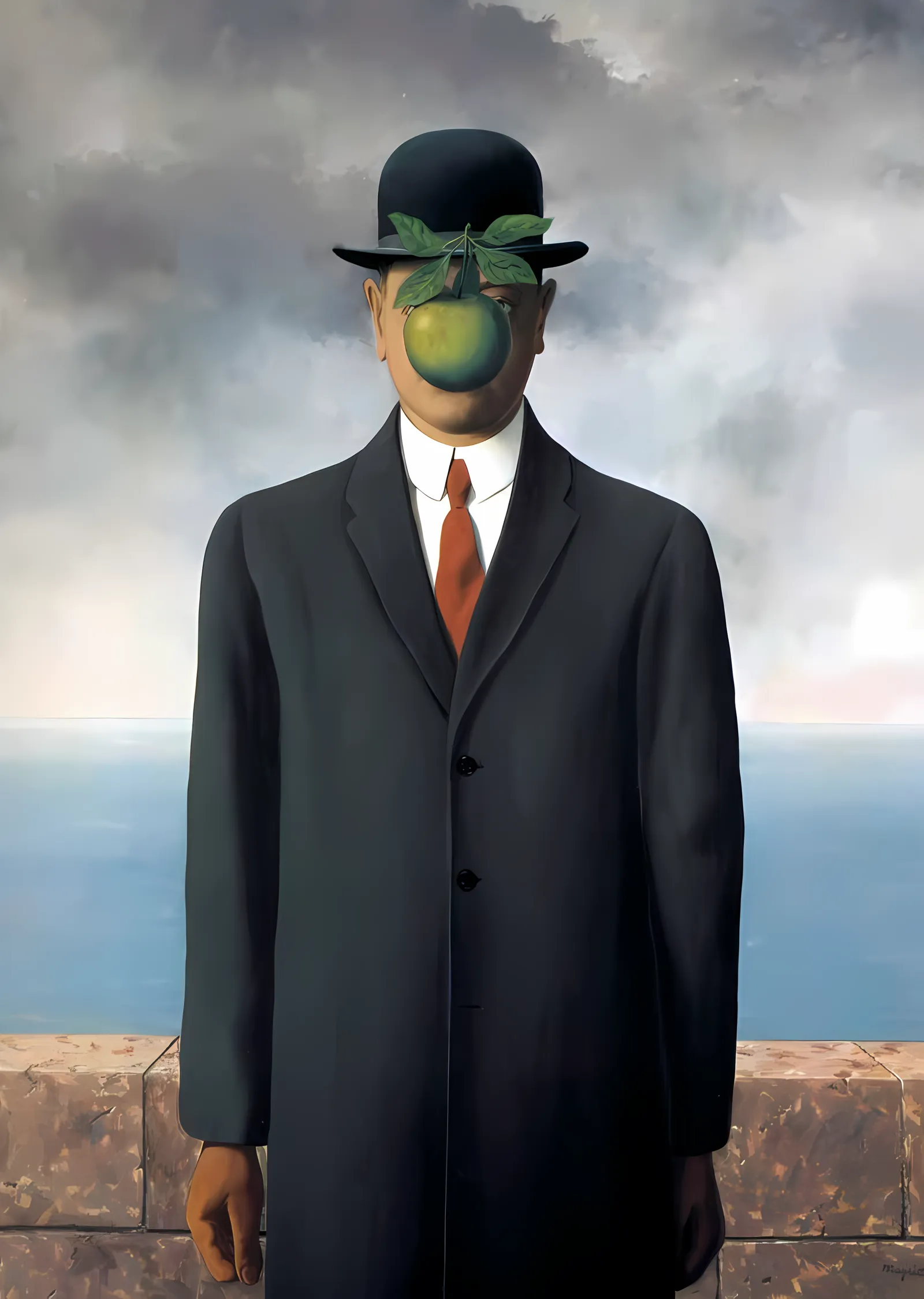İnsanoğlu · René Magritte metal tablo