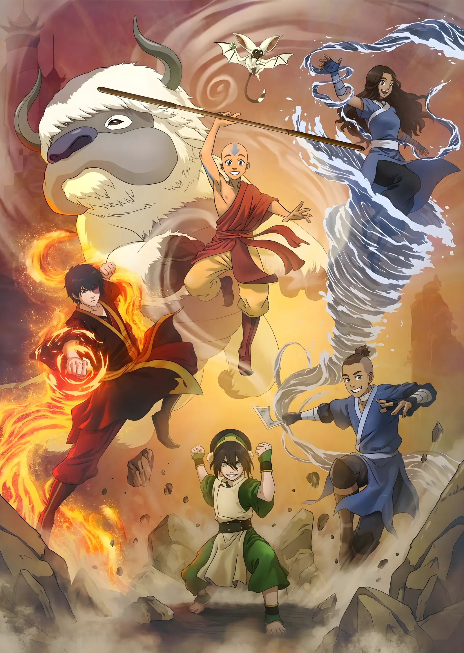 Avatar: Dört Element Ustaları metal tablo