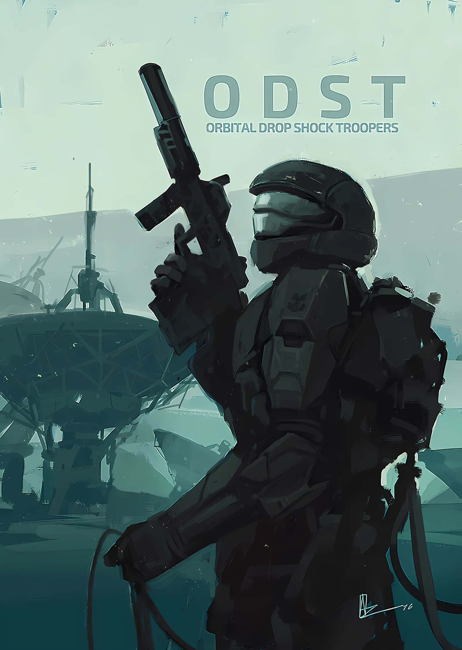 Halo: ODST metal tablo