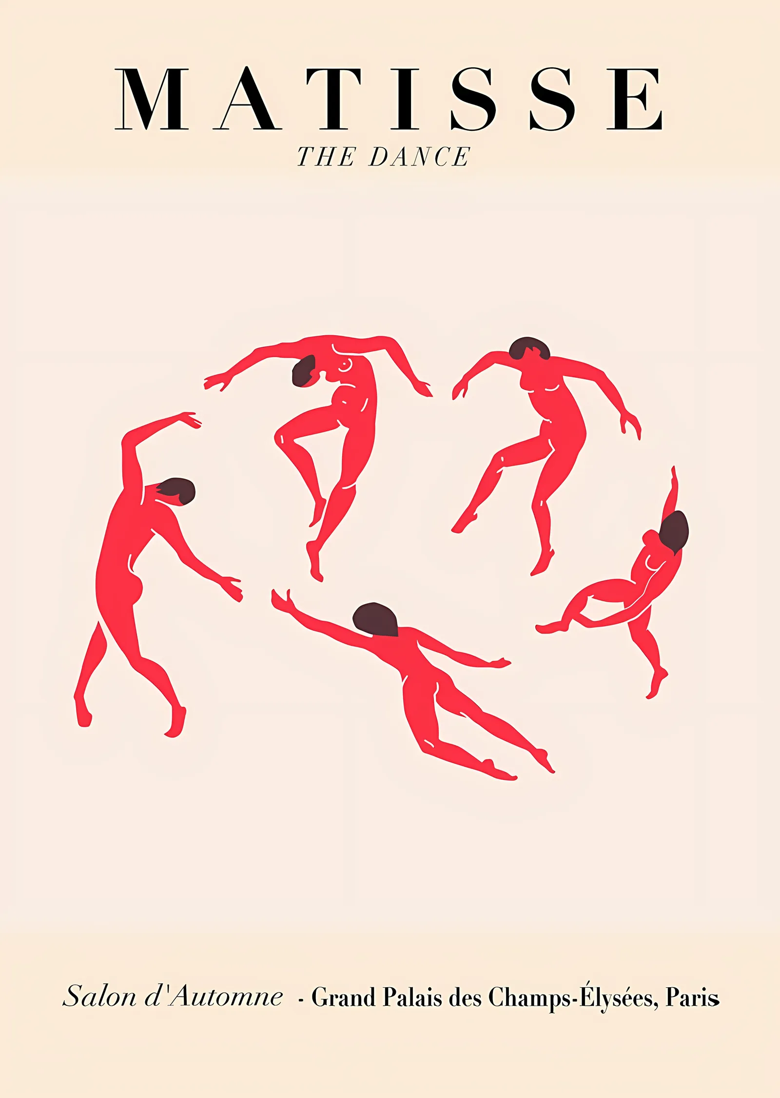 Matisse: The Dance · Kırmızı Figürler metal tablo