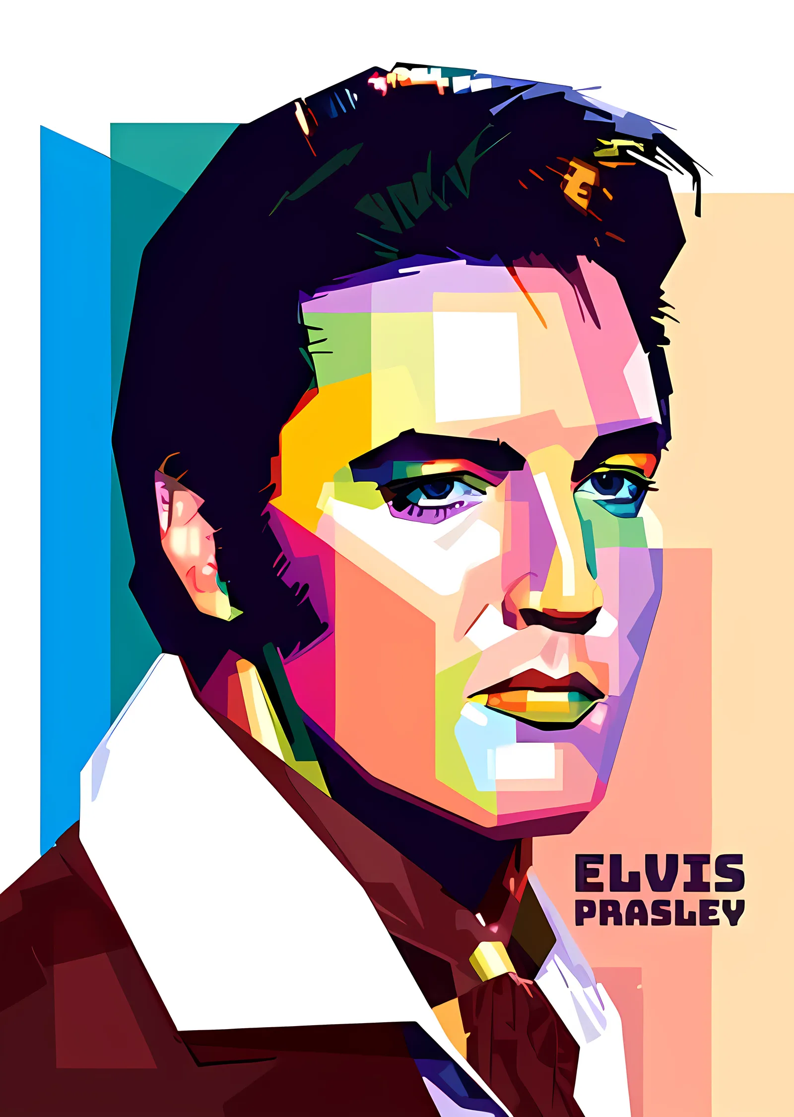 Elvis Presley: Pop Art metal tablo