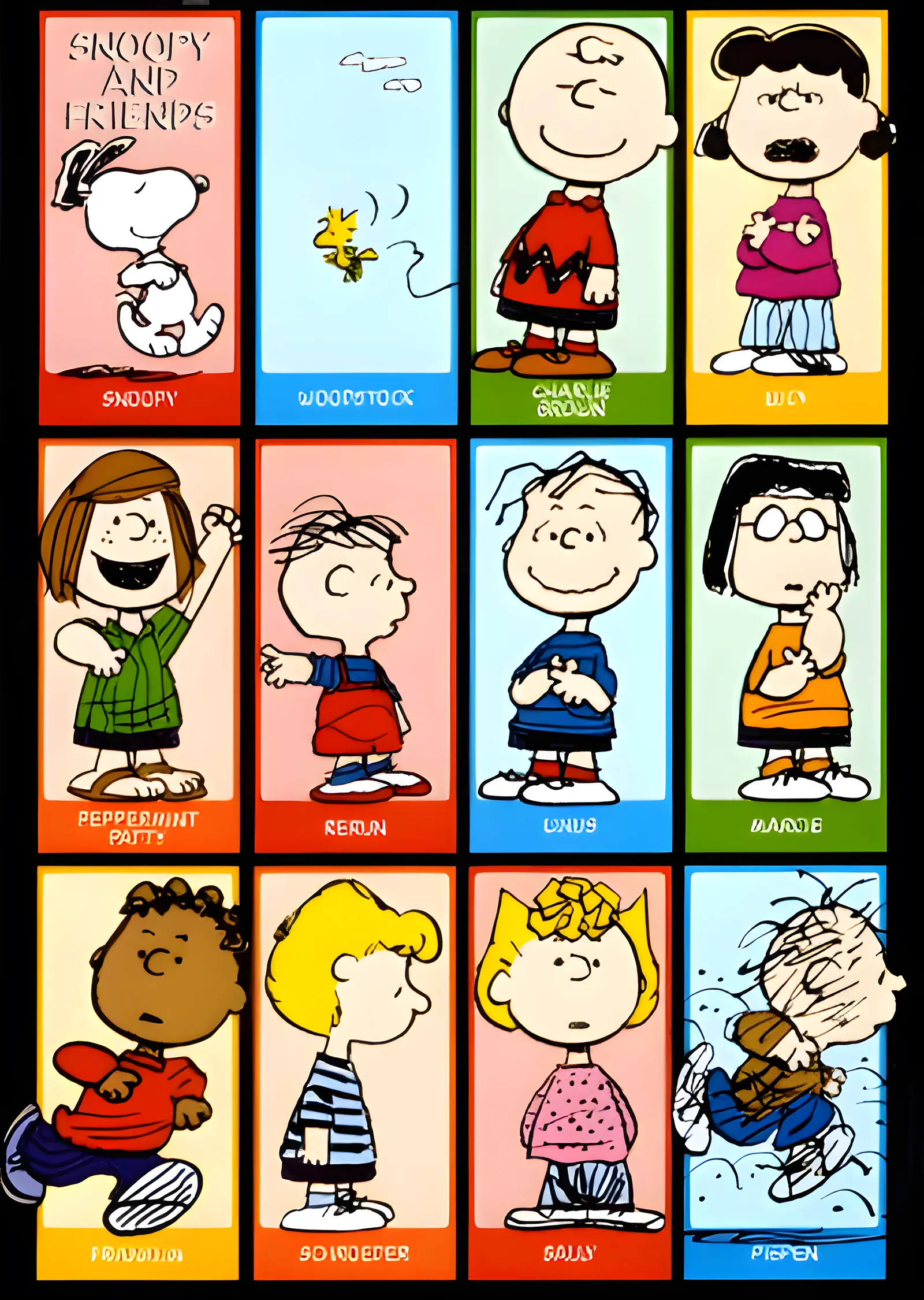 Snoopy and Friends metal tablo