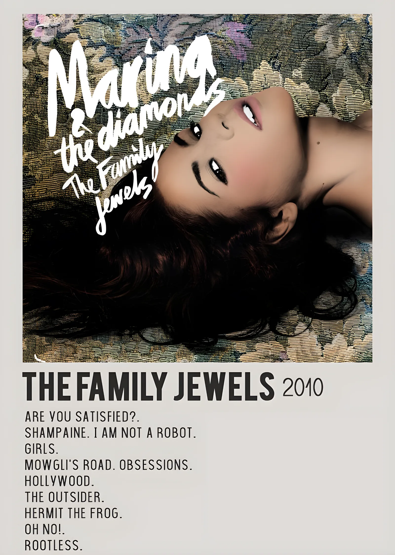 Marina and the Diamonds - The Family Jewels metal tablo