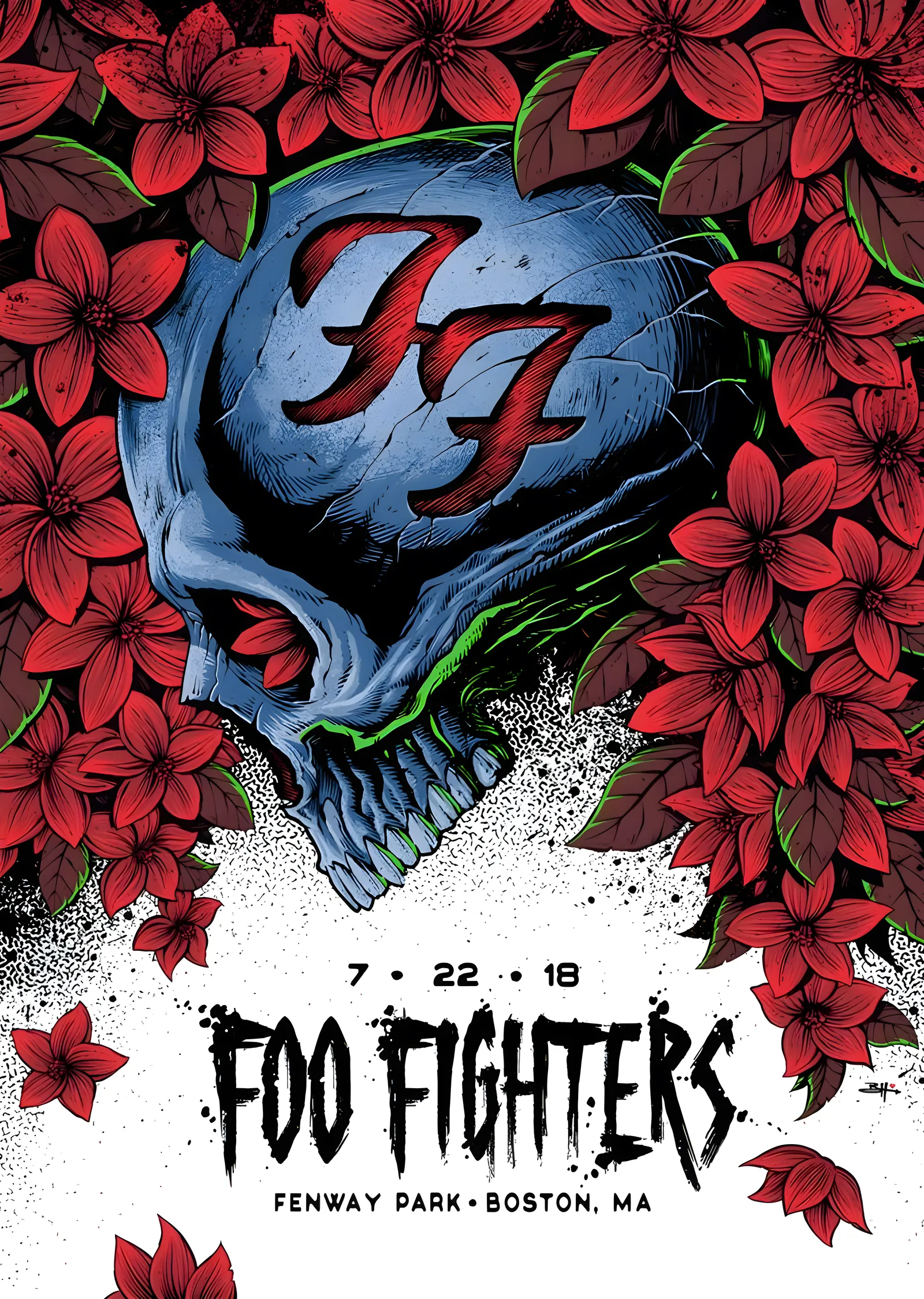 Foo Fighters: Fenway Park Konser metal tablo