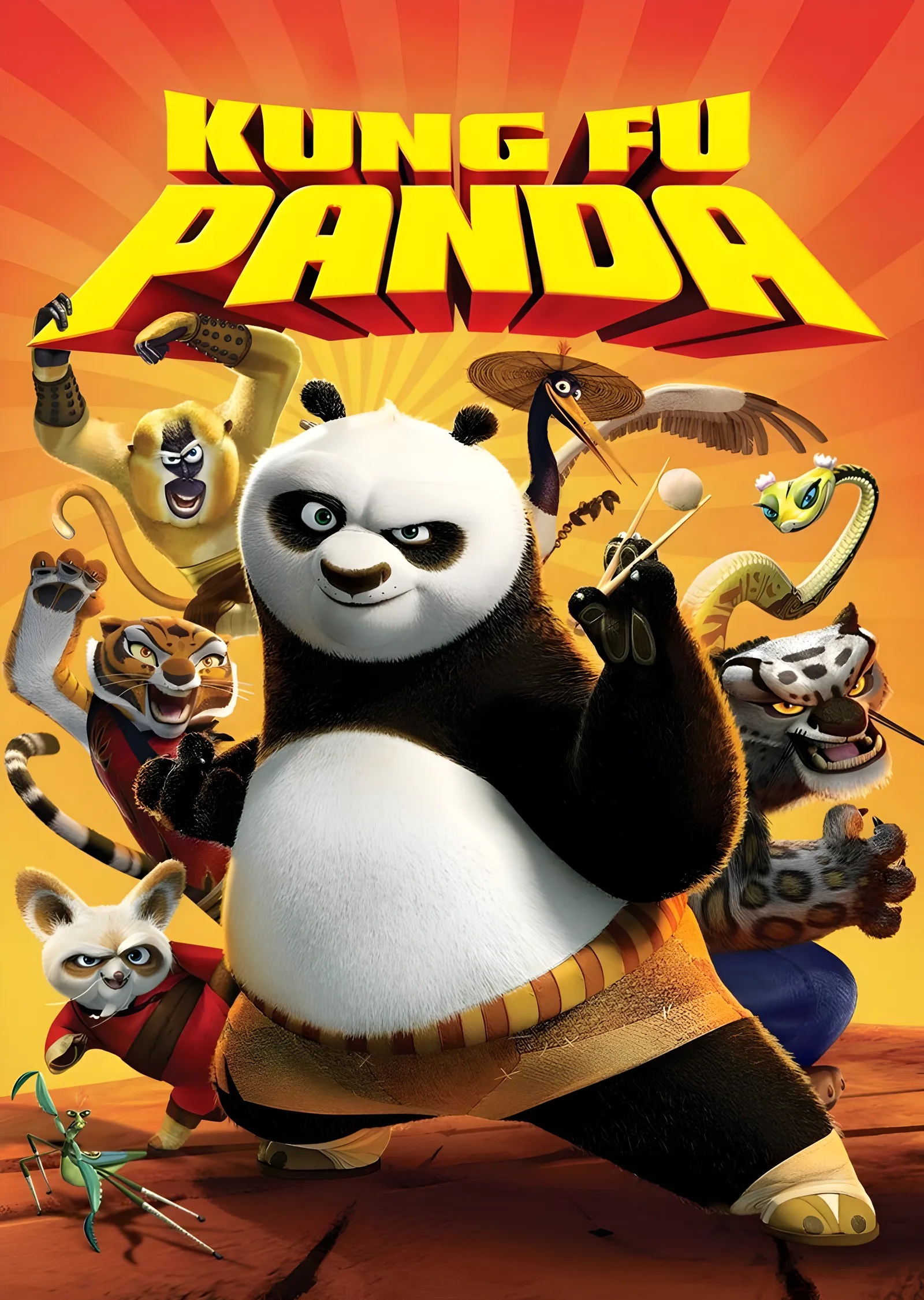 Kung Fu Panda: Turuncu Işınlar metal tablo