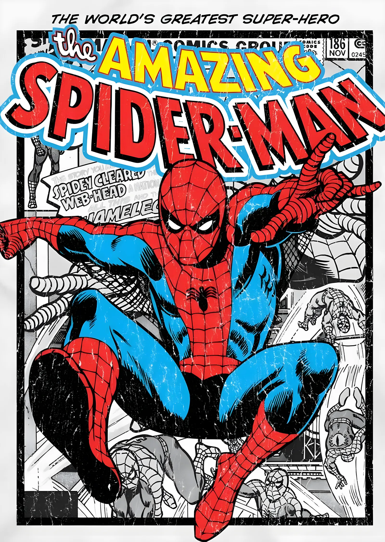 The Amazing Spider-Man: Klasik Kapak metal tablo