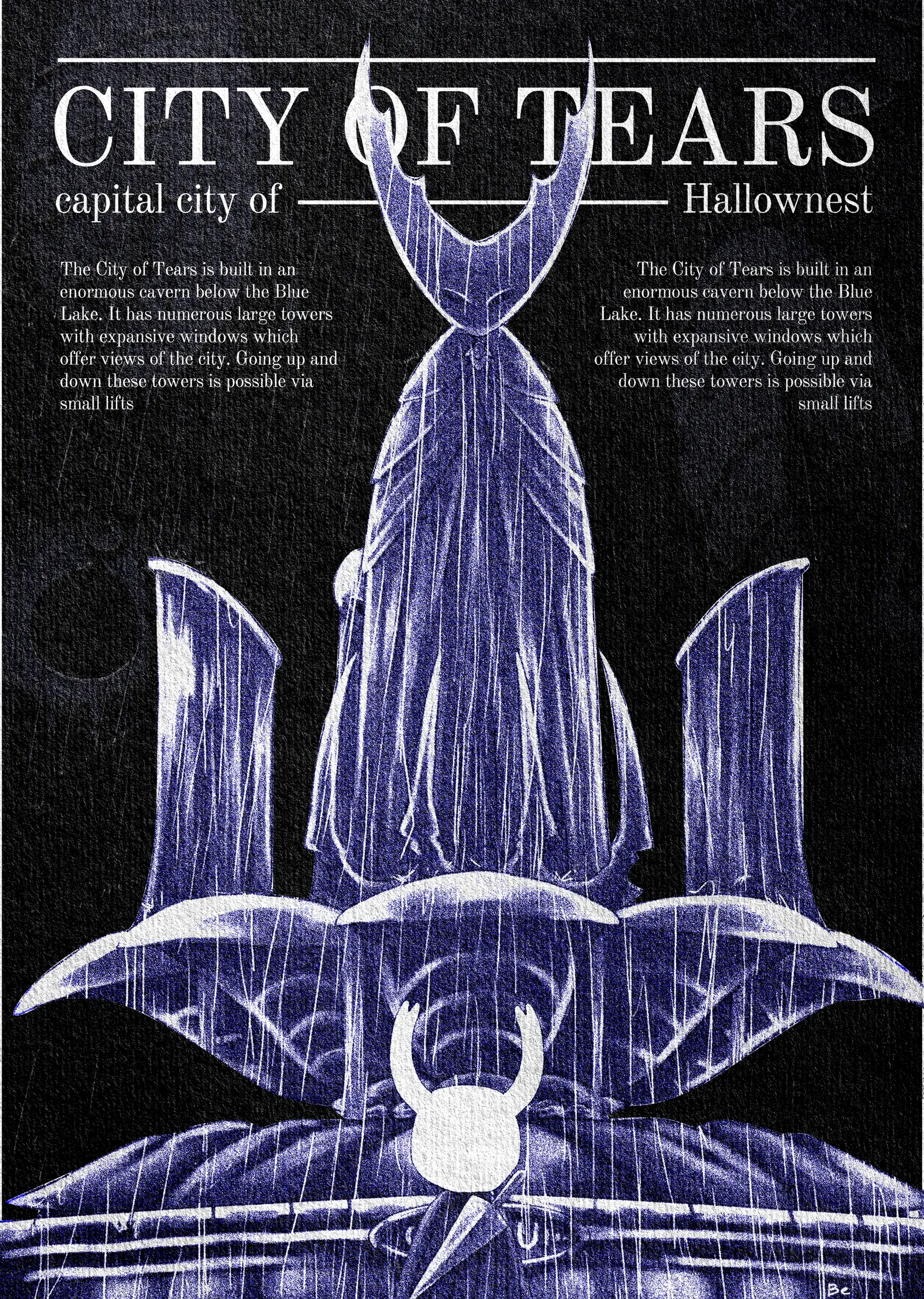 Hollow Knight: City of Tears metal tablo