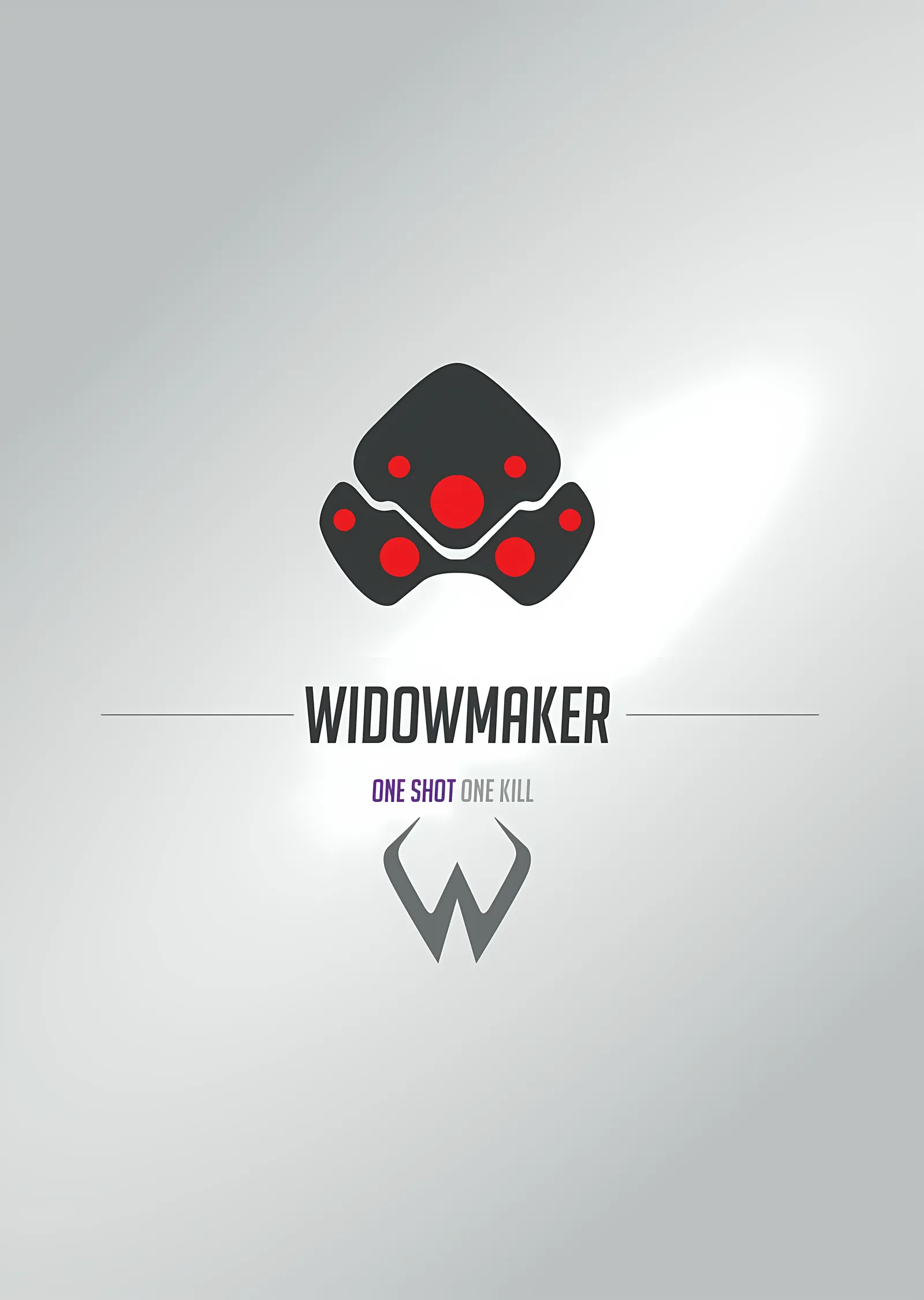 Widowmaker - One Shot One Kill metal tablo