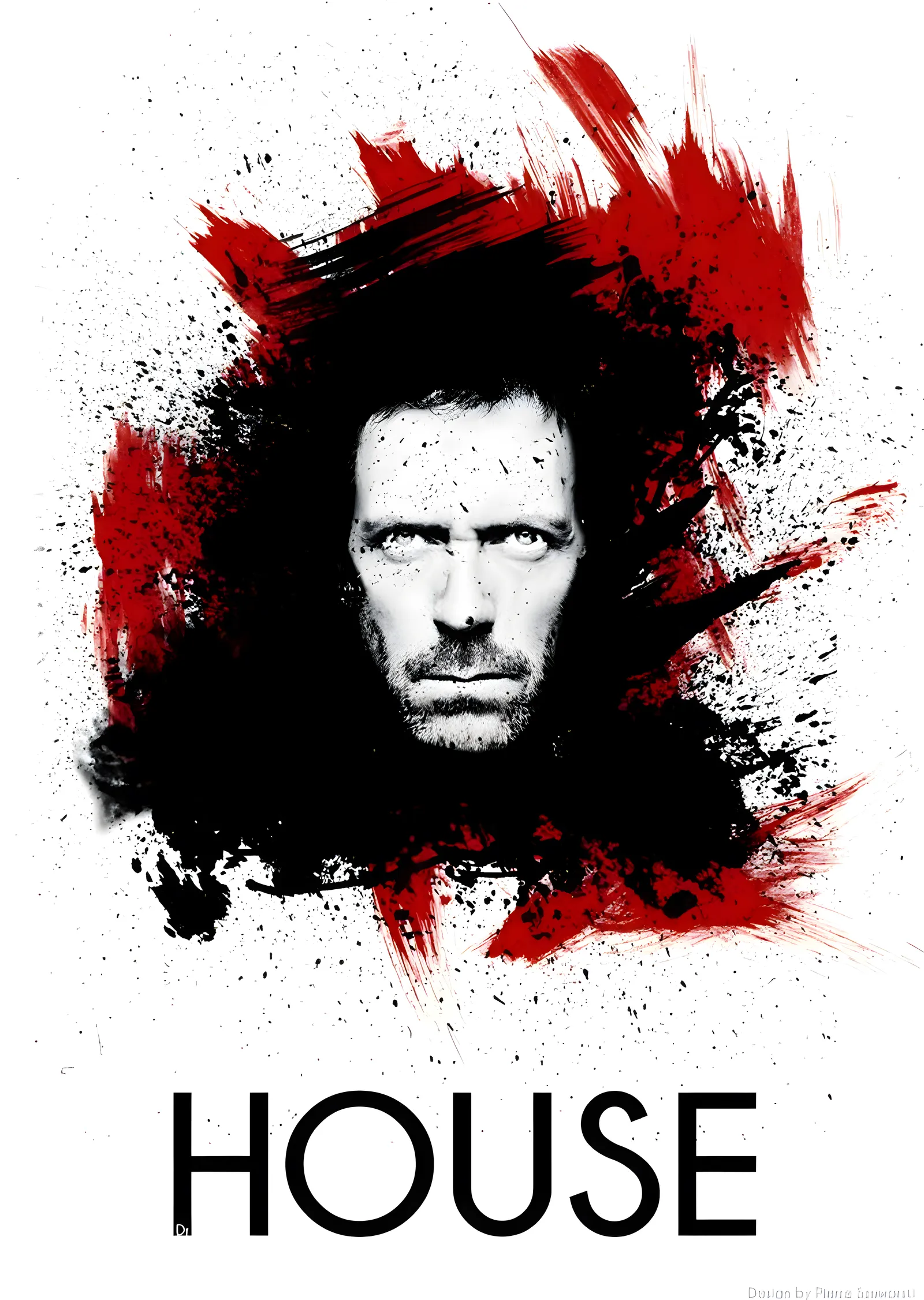 Dr. House: İkonik Portre metal tablo