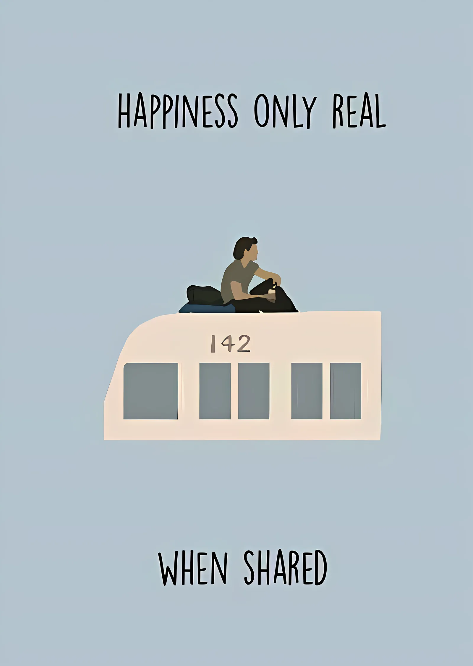 Into the Wild: Happiness Only Real When Shared metal tablo