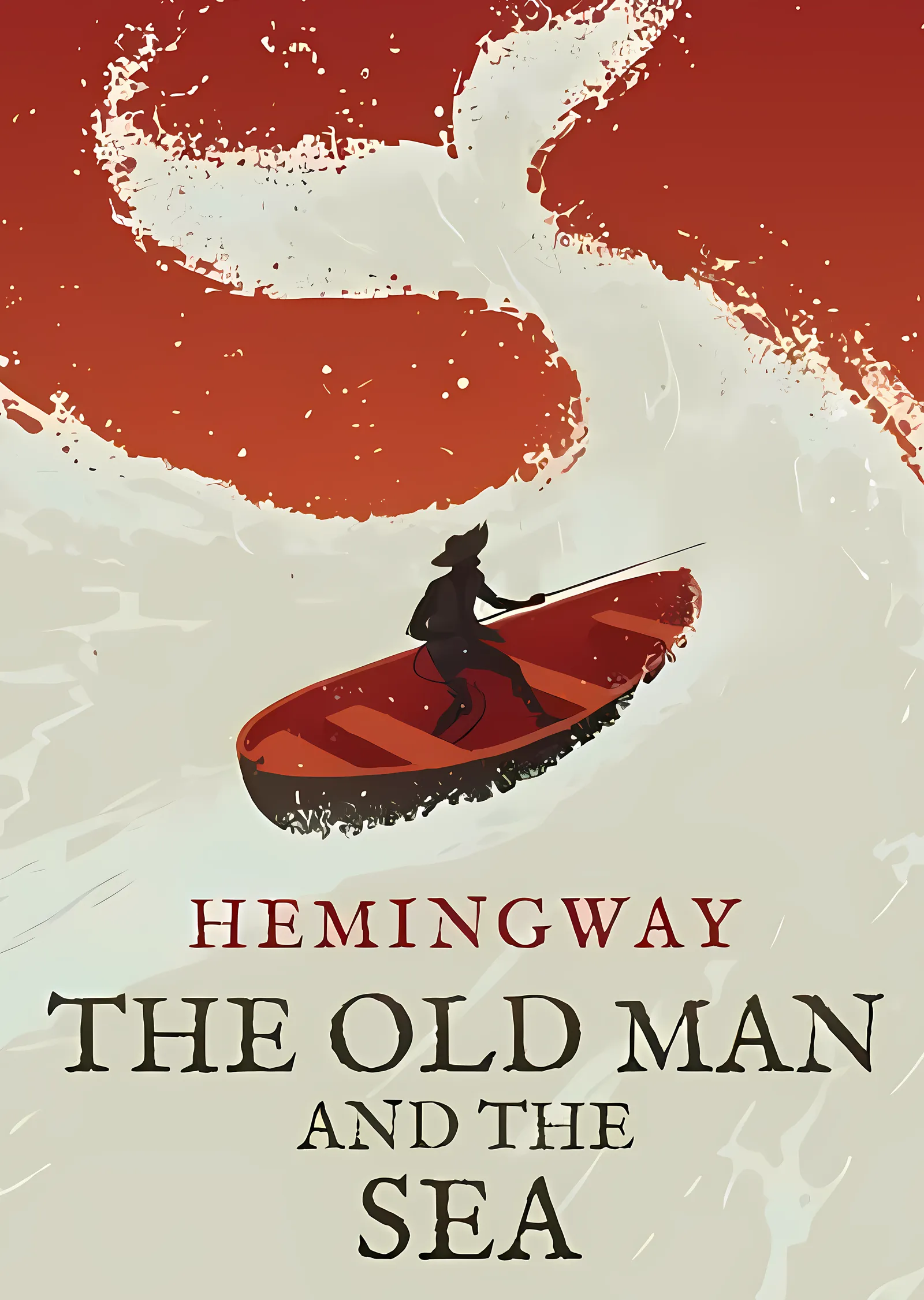 Ernest Hemingway: Yaşlı Adam ve Deniz metal tablo