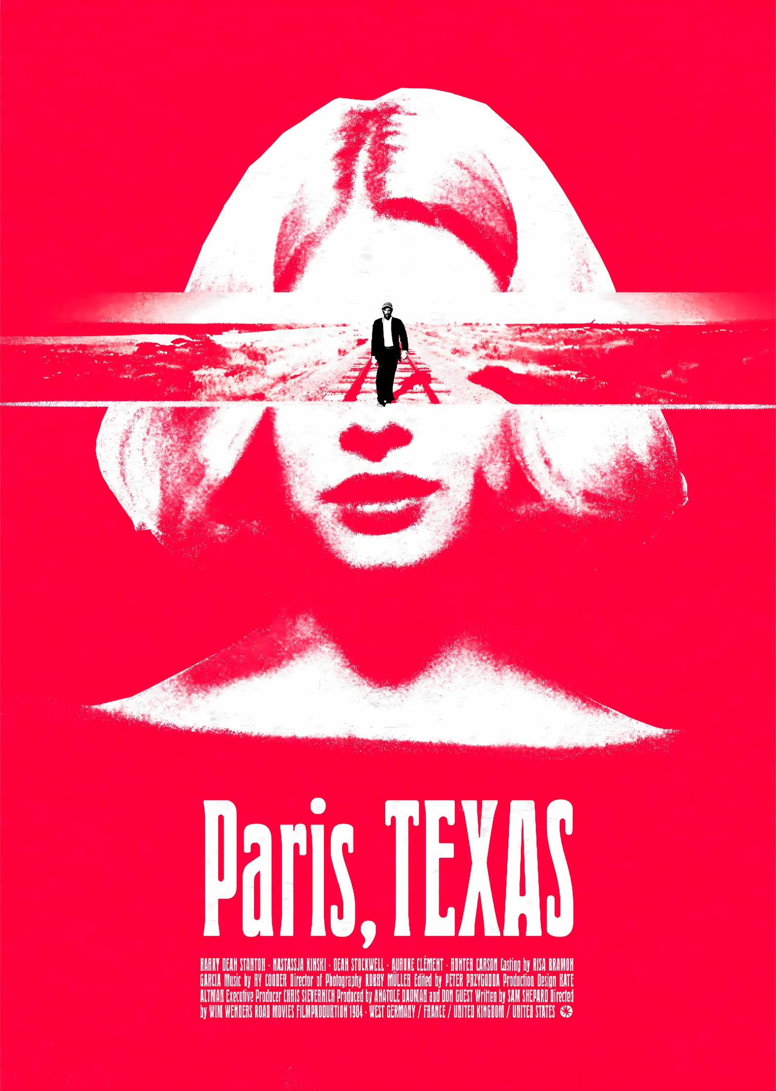 Paris, Texas metal tablo