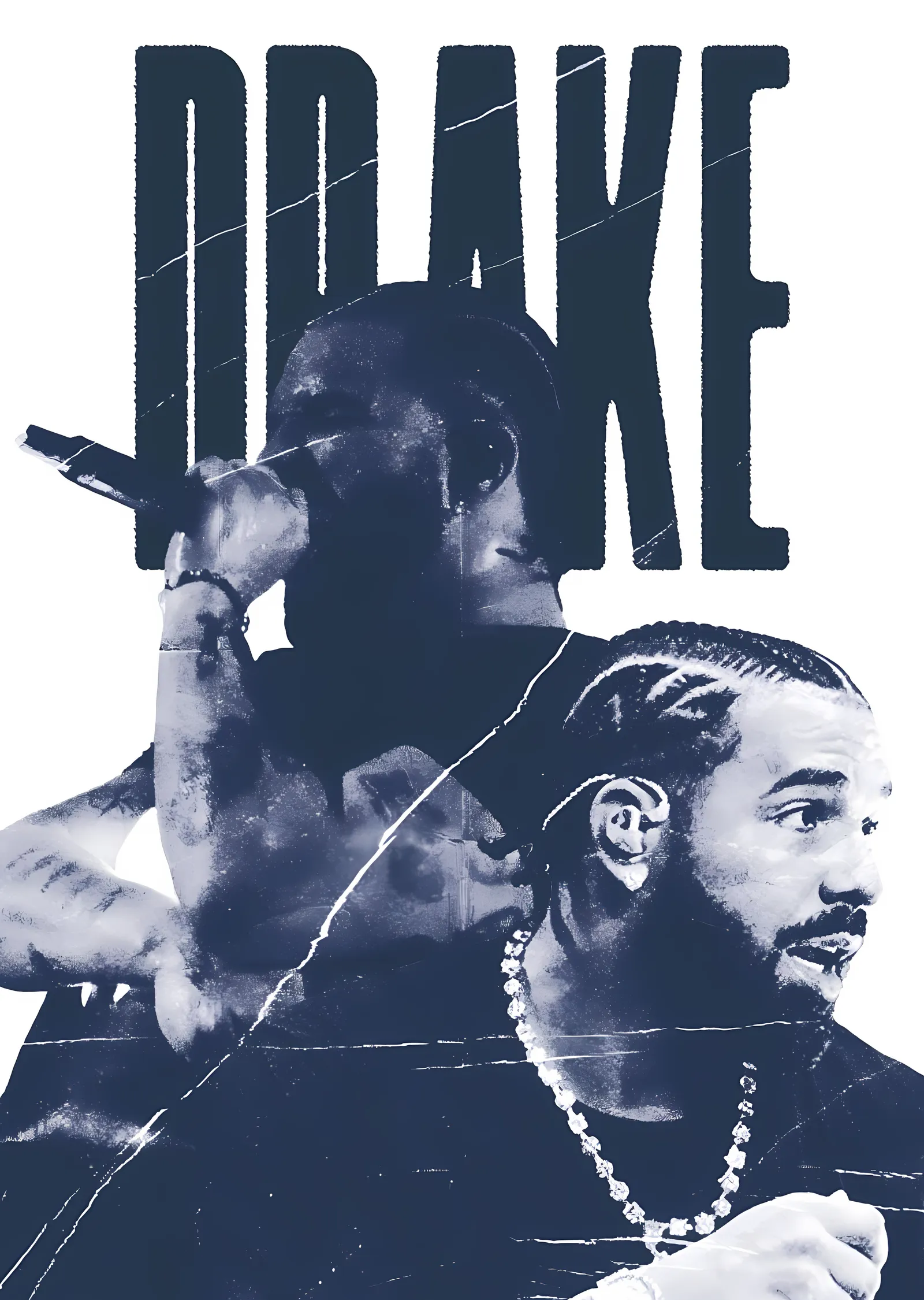 Drake: Sanatçı Portresi metal tablo