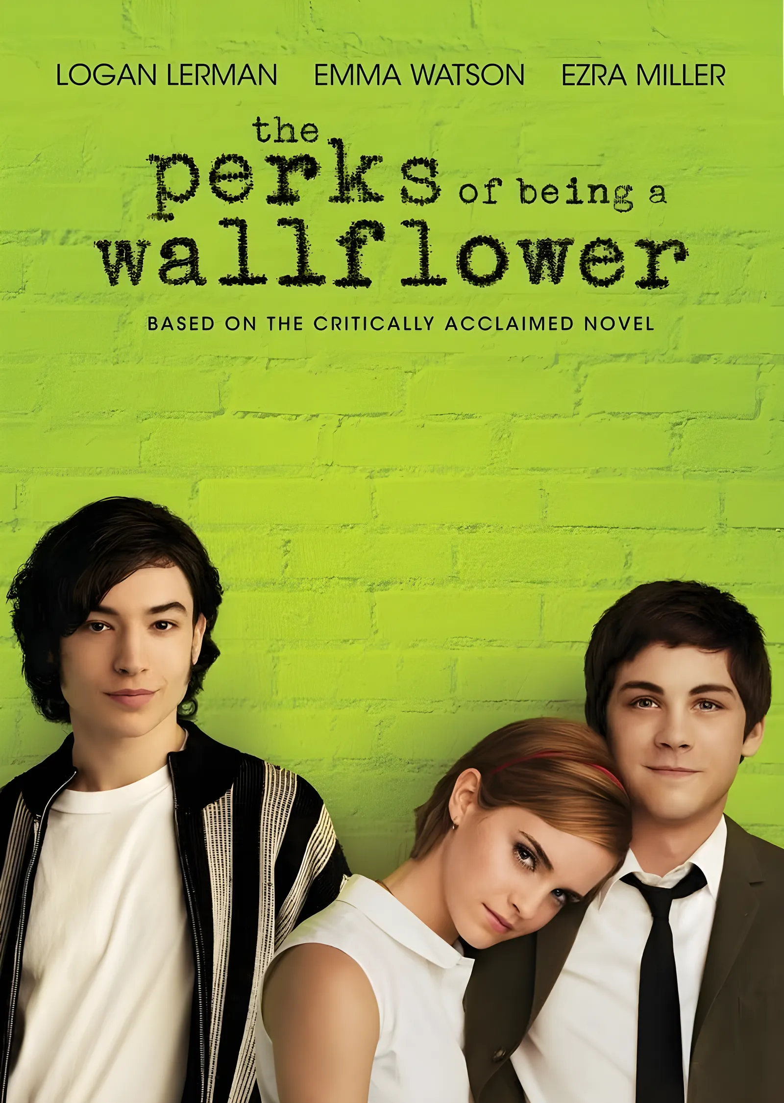 The Perks of Being a Wallflower - Yeşil Tuğla Duvarlı metal tablo