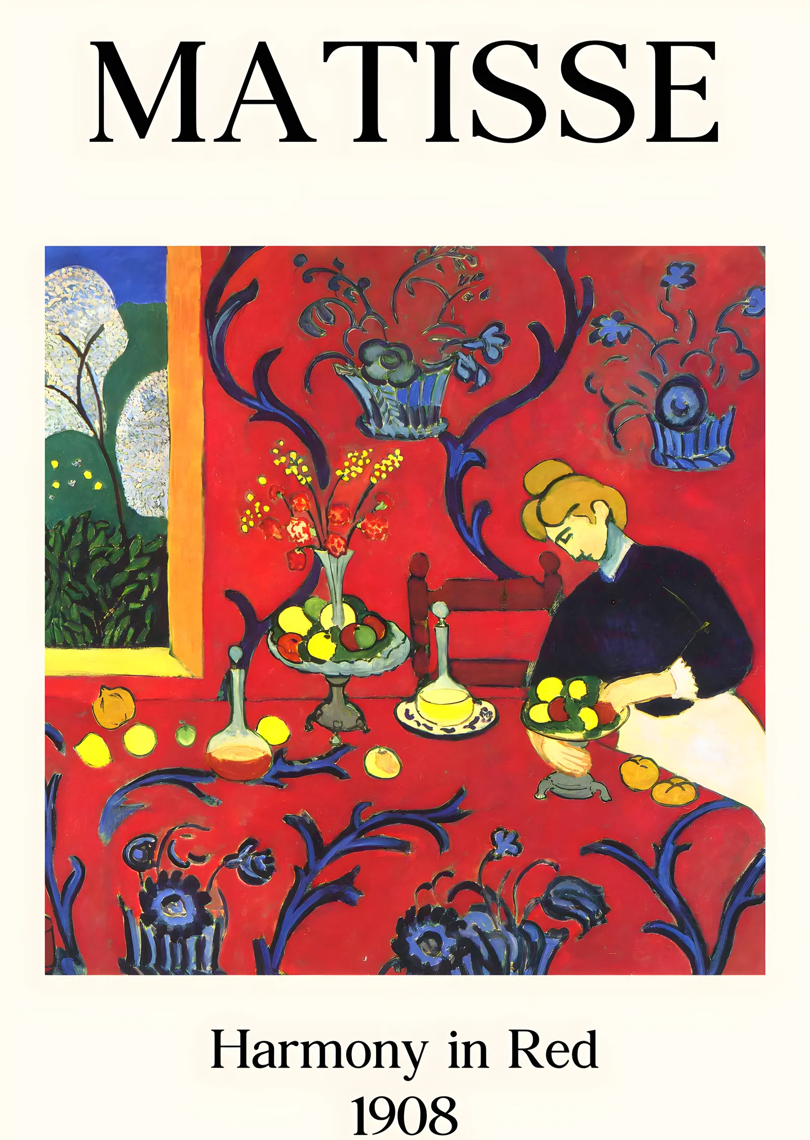 Harmony in Red · Henri Matisse metal tablo