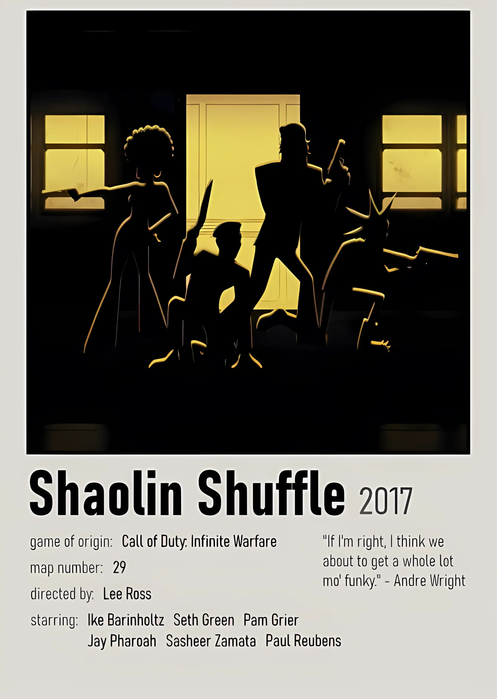 Shaolin Shuffle metal tablo