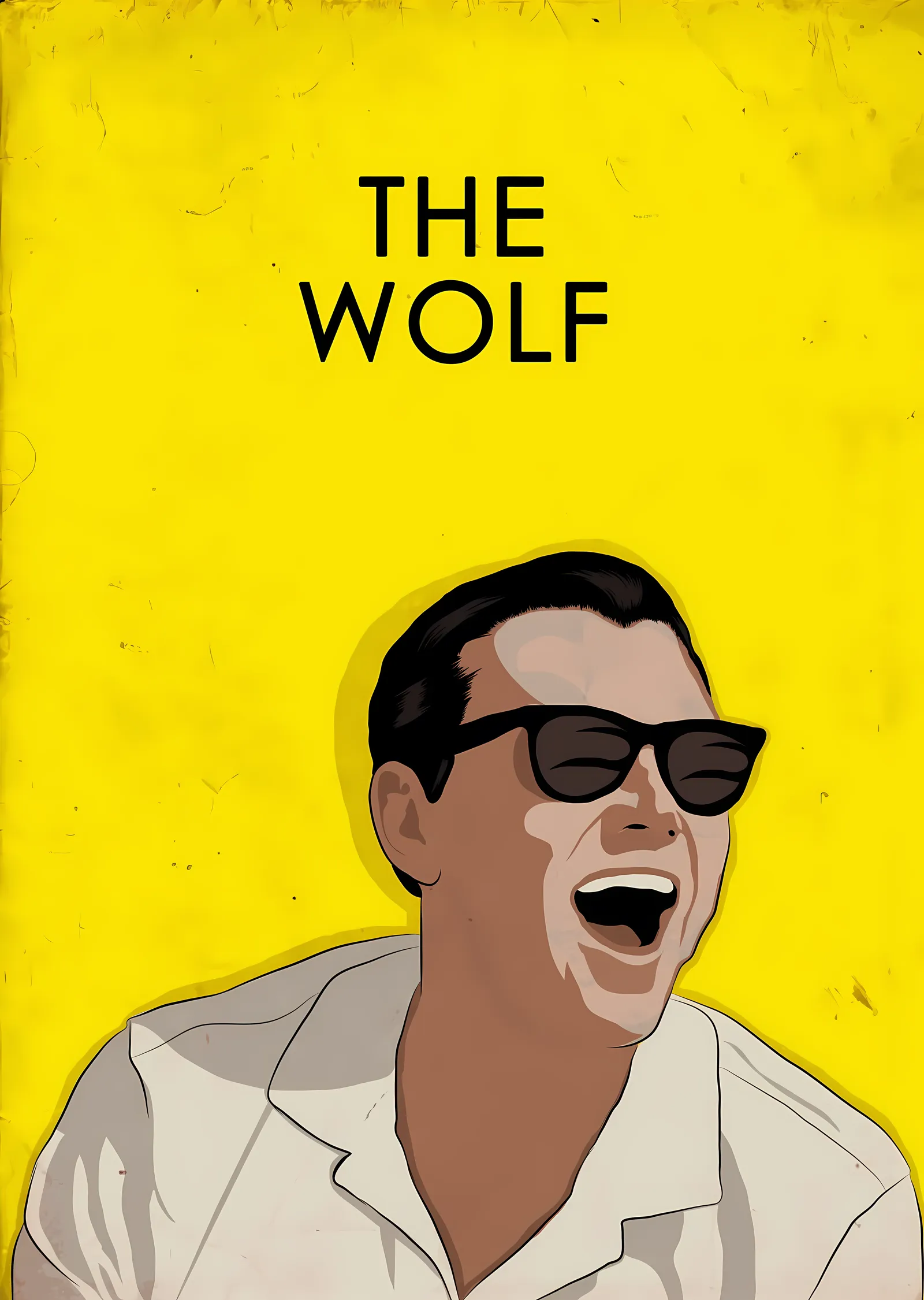 The Wolf of Wall Street - Minimal metal tablo