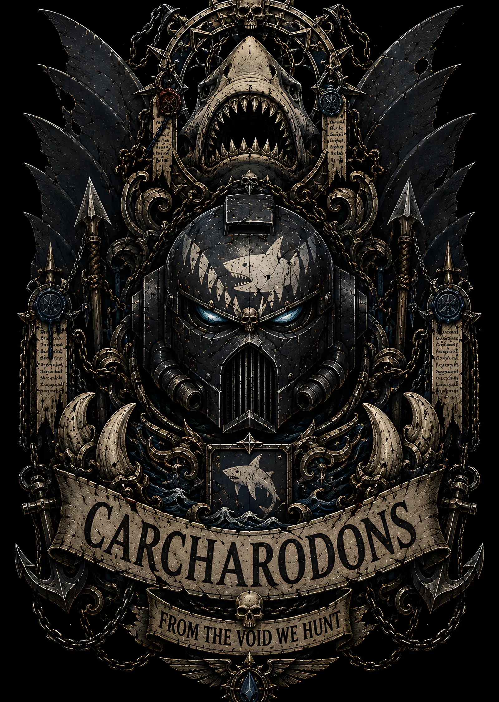 Warhammer 40K: Carcharodons metal tablo