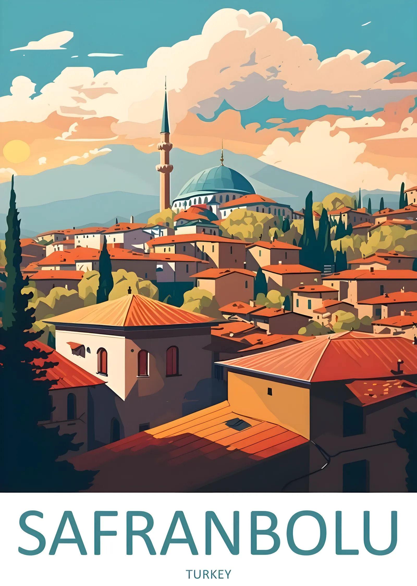Safranbolu, Türkiye metal tablo
