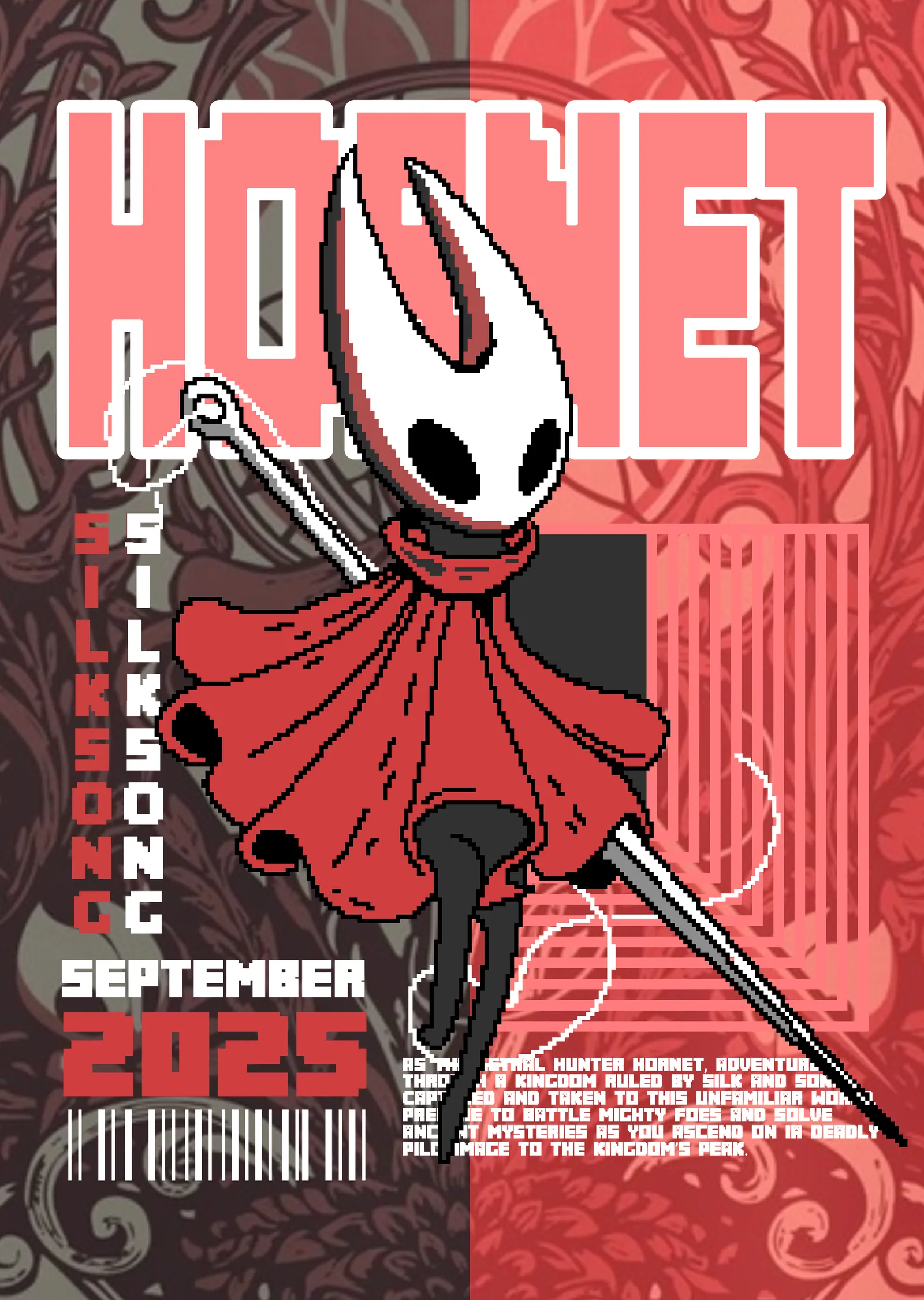 Hollow Knight: Silksong Hornet Zine metal tablo