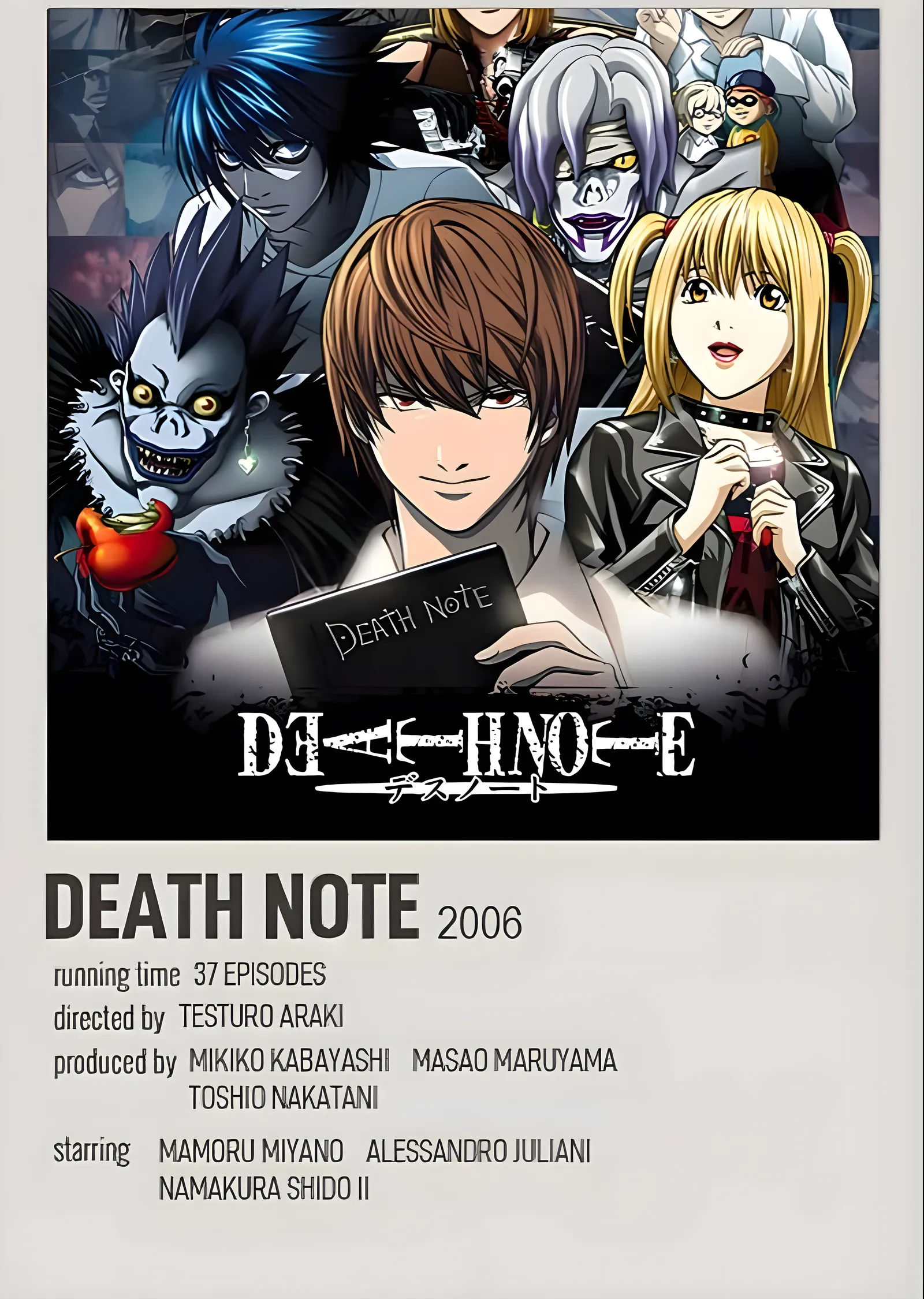 Death Note 2006: Defterin Gölgesi metal tablo