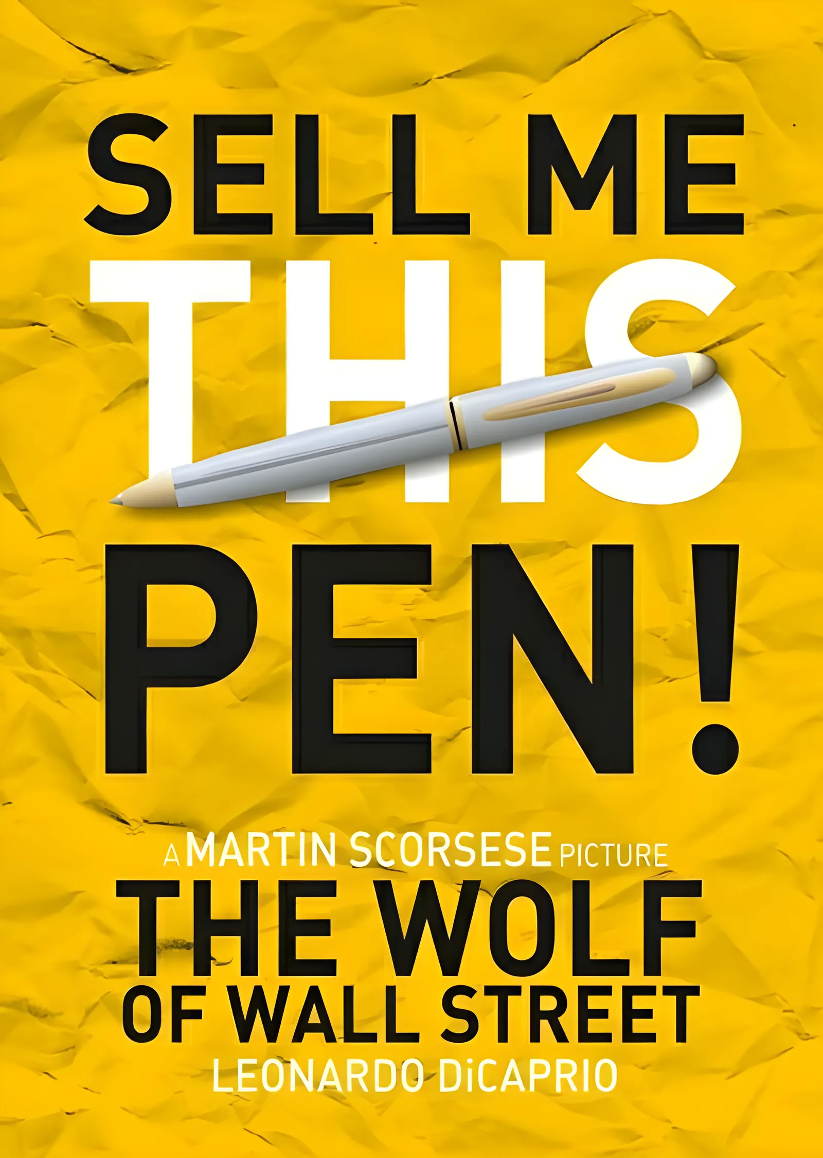 The Wolf of Wall Street - Sell Me This Pen metal tablo