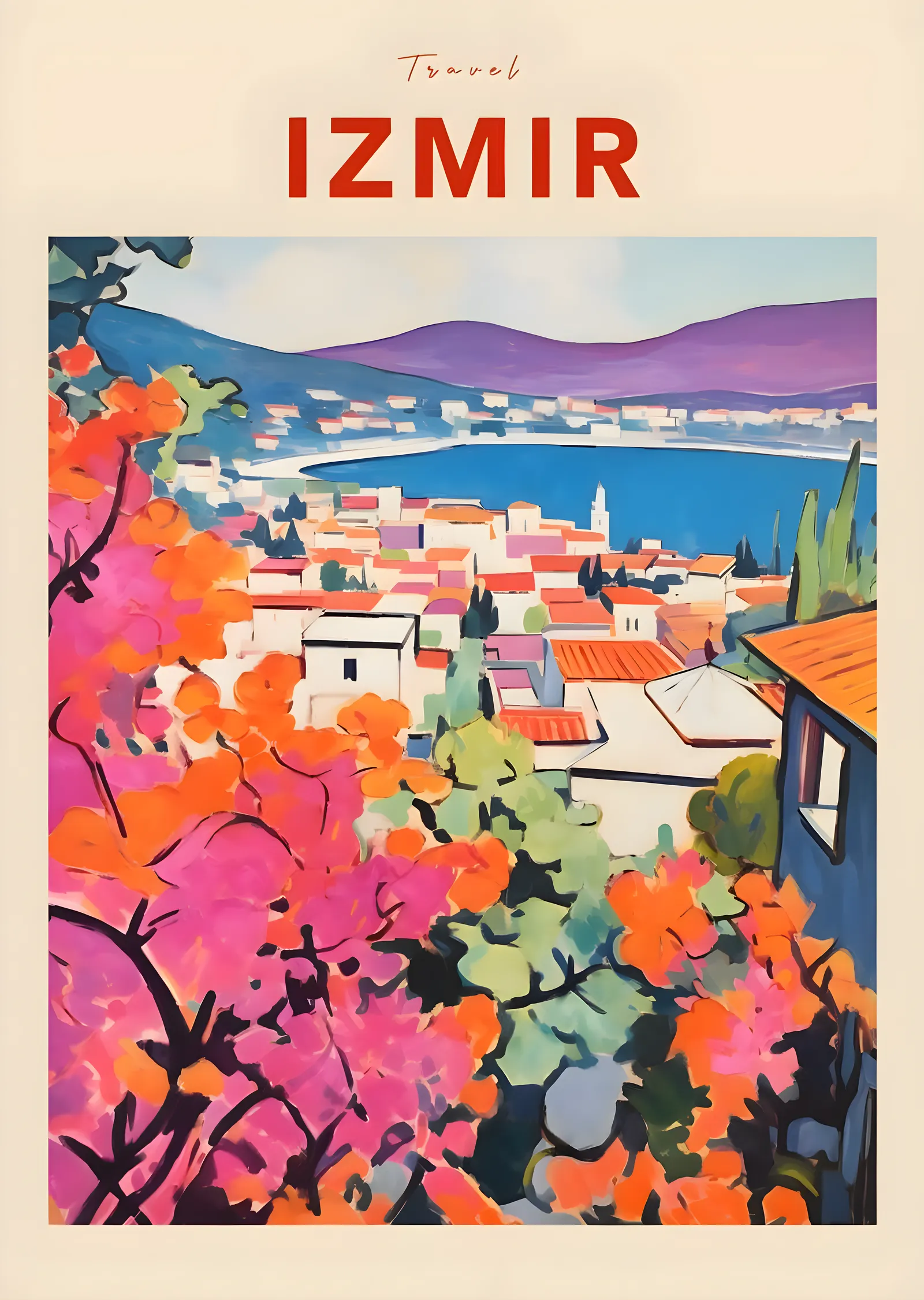 Izmir Fauvist Travel metal tablo