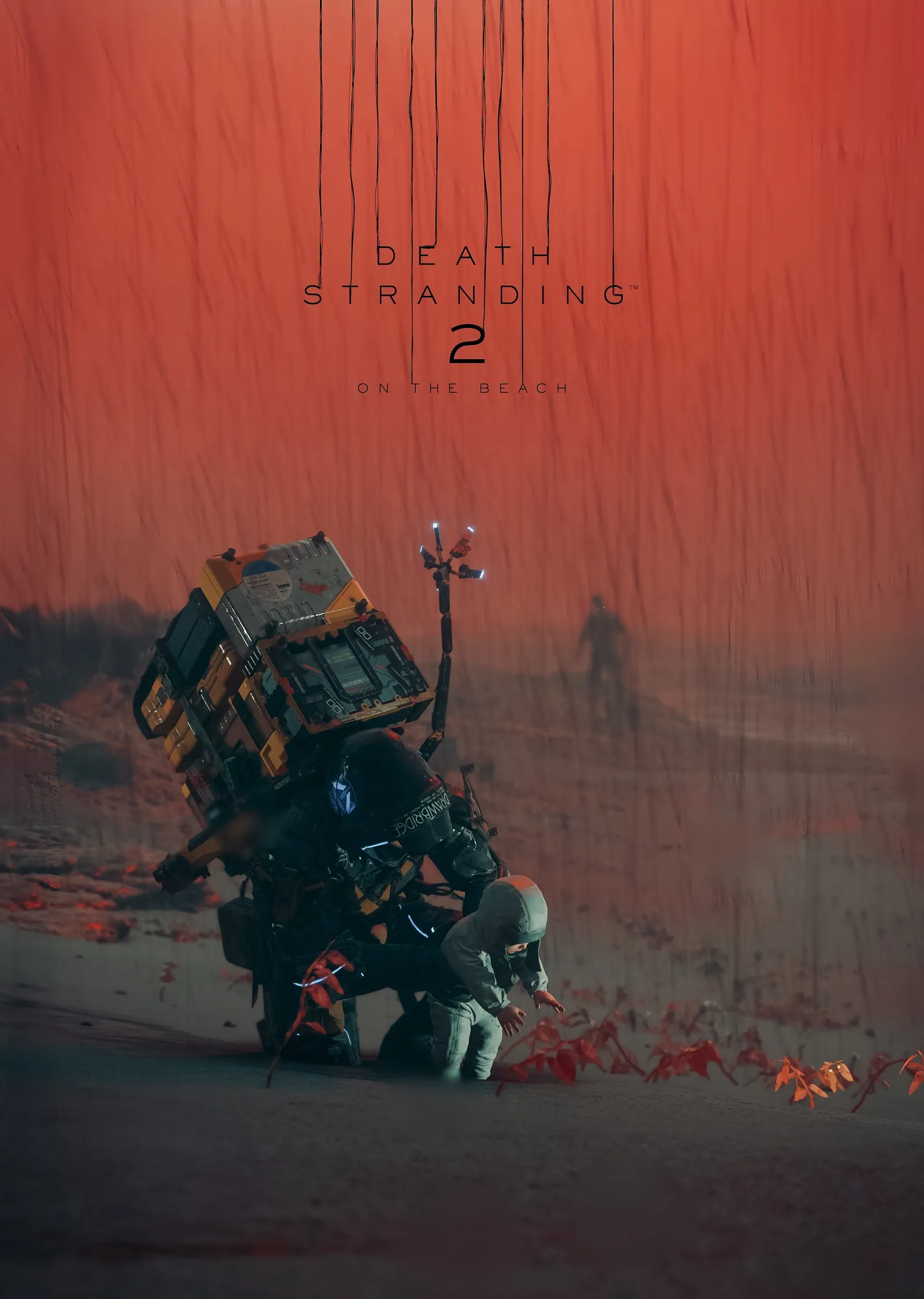 Death Stranding 2: Kızıl Yağmur metal tablo