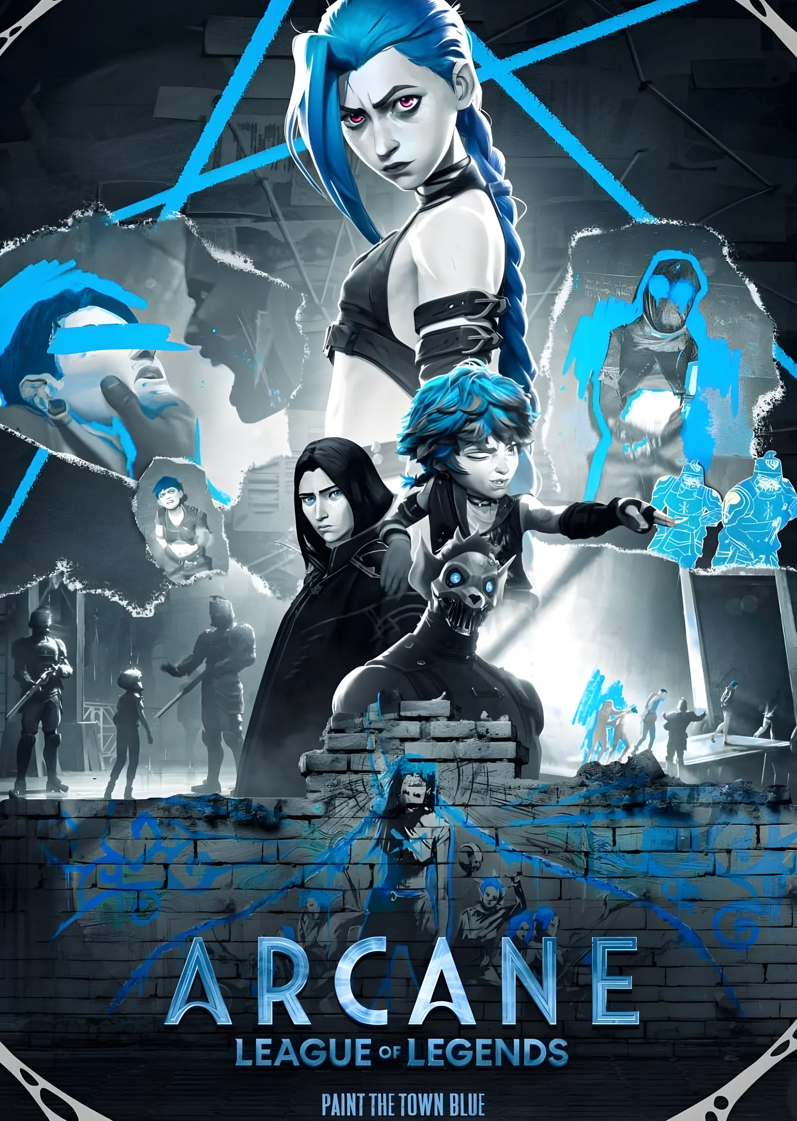 Arcane: Paint the Town Blue metal tablo