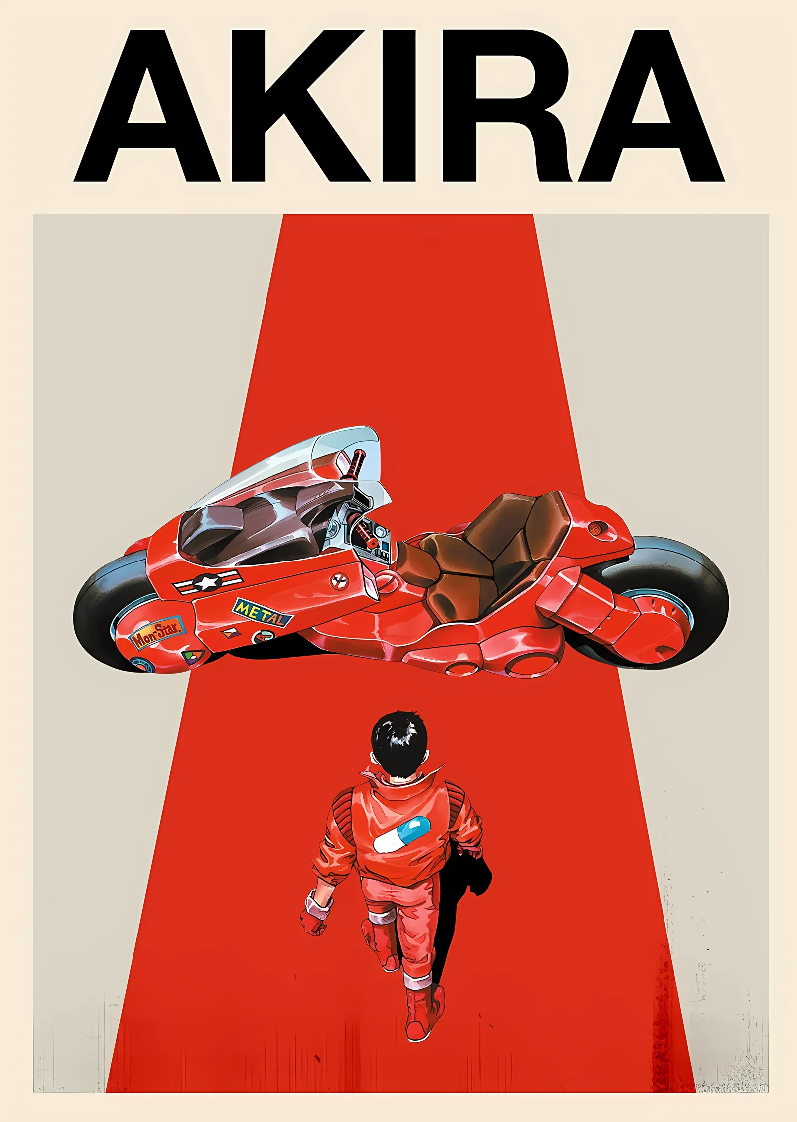 Akira: Kırmızı Motosiklet - Akira - Katsuhiro Otomo metal tablo