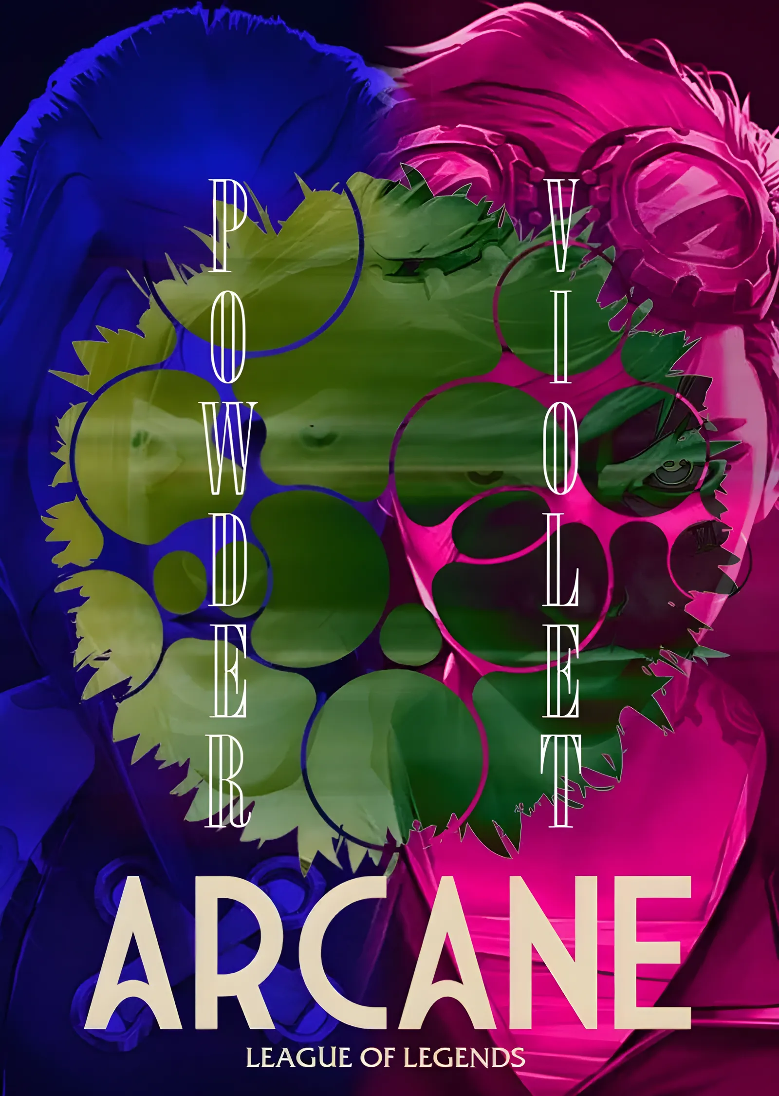 Arcane: Powder ve Violet metal tablo