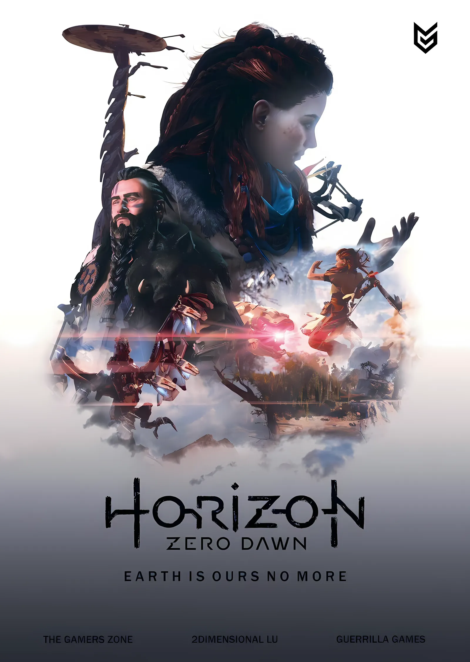 Horizon Zero Dawn: Aloy ve Mekanik Dünya metal tablo