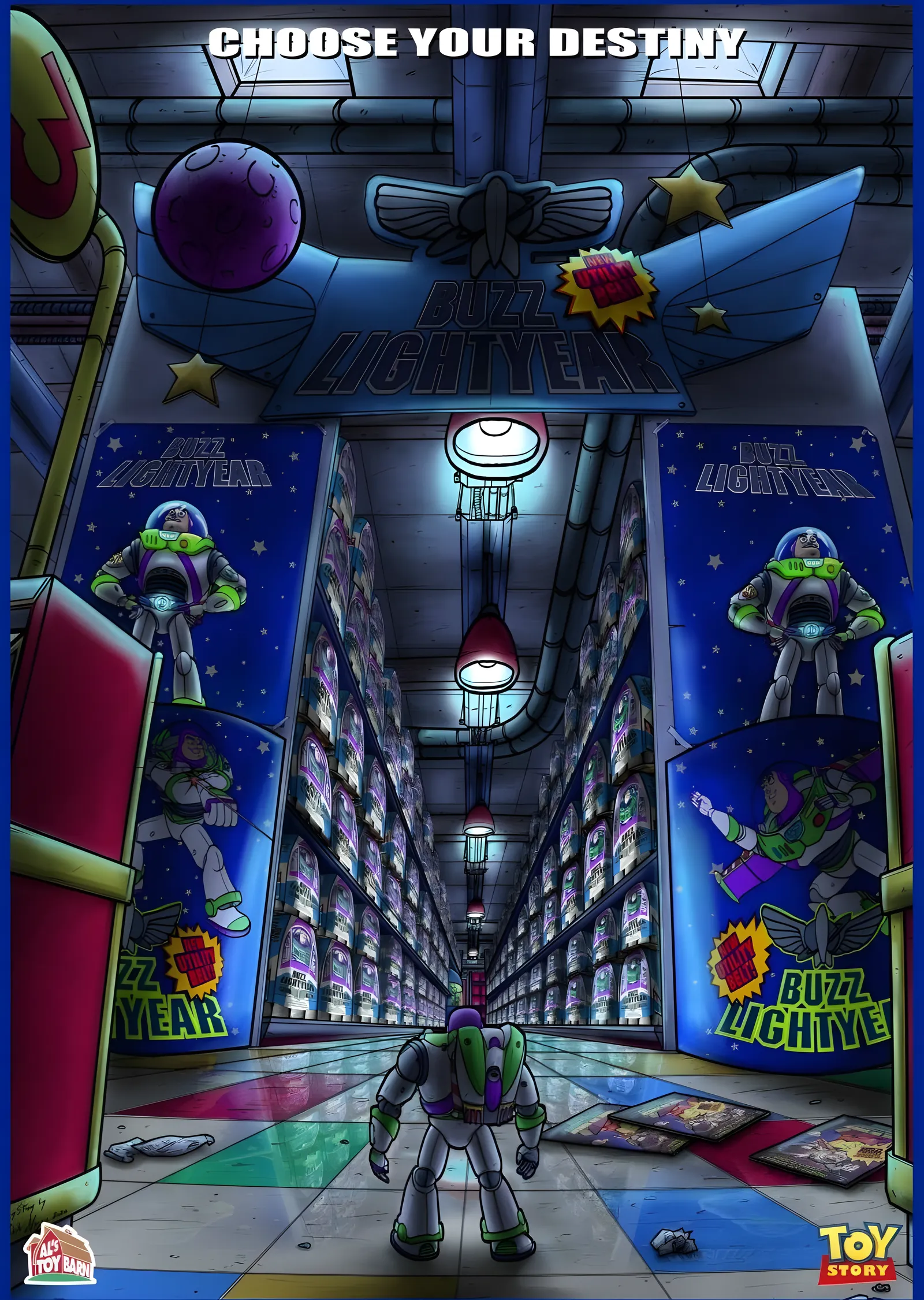 Toy Story - Buzz Lightyear Reyonu metal tablo