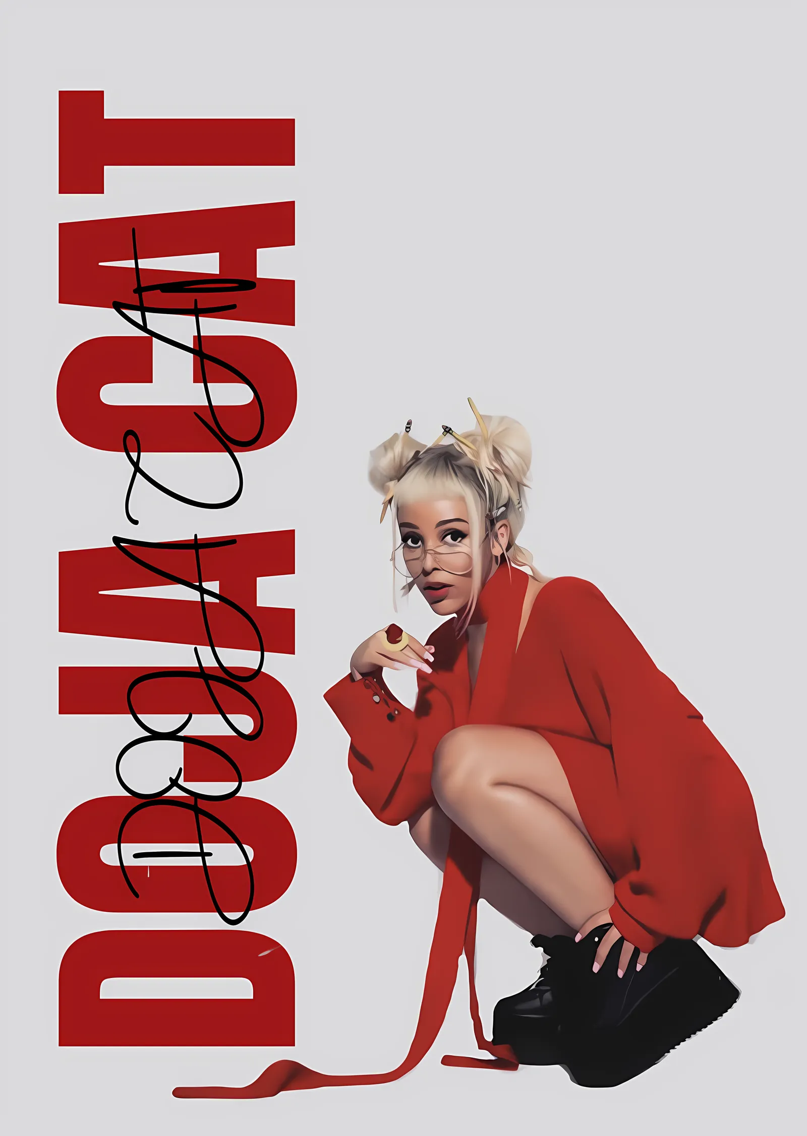 Doja Cat metal tablo