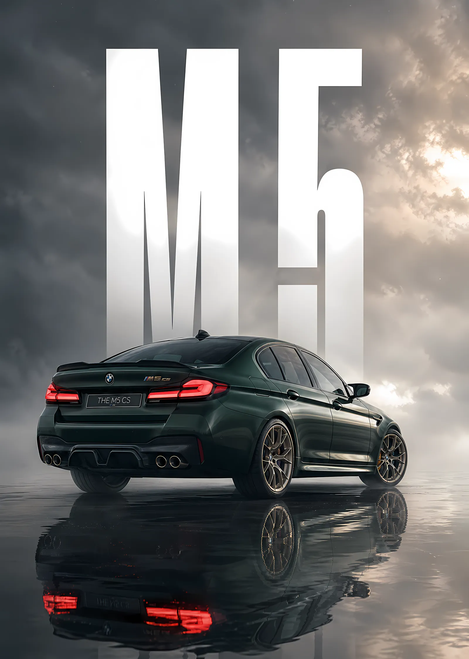 BMW M5 metal tablo