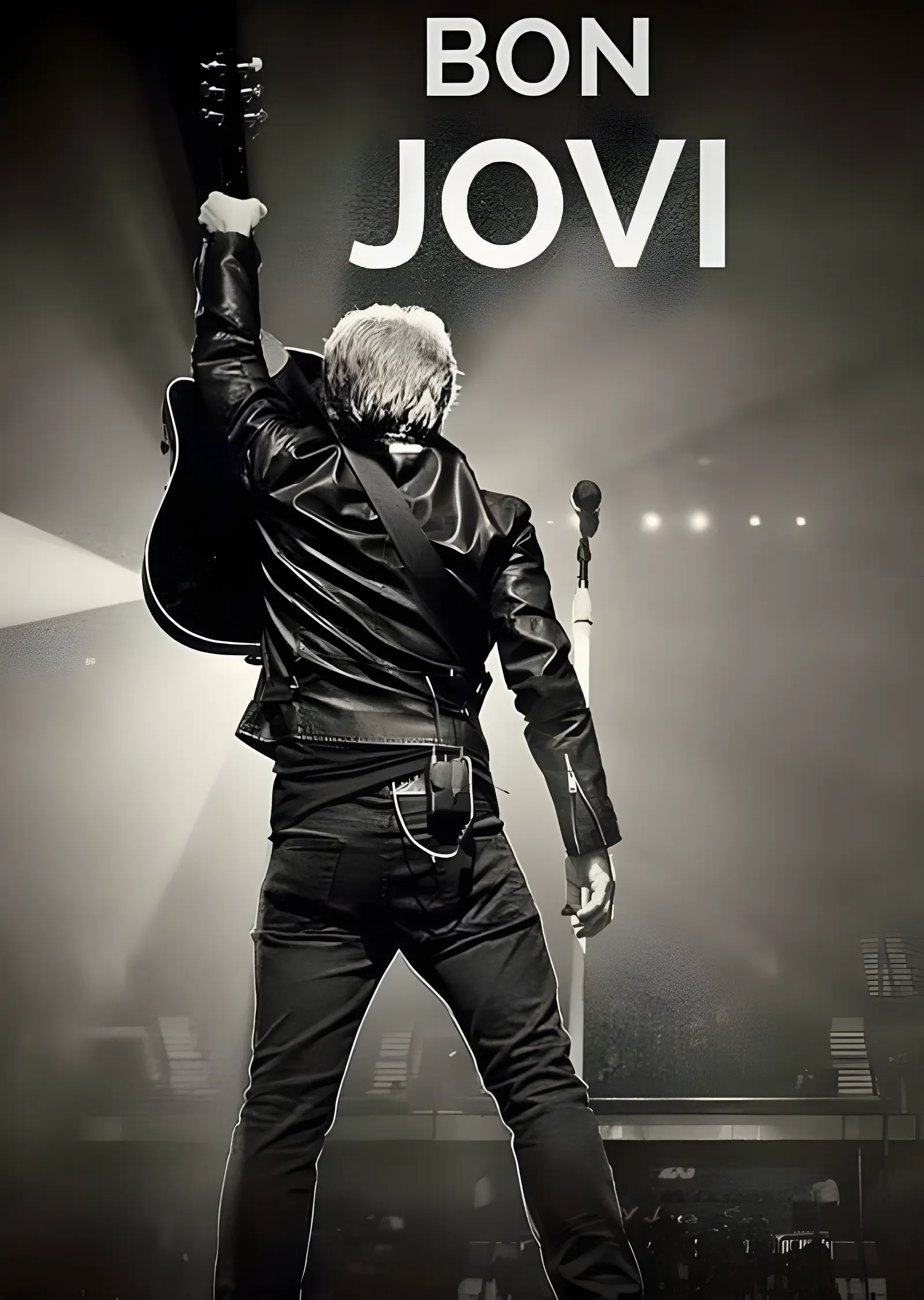 Bon Jovi: Gitarı Havada metal tablo