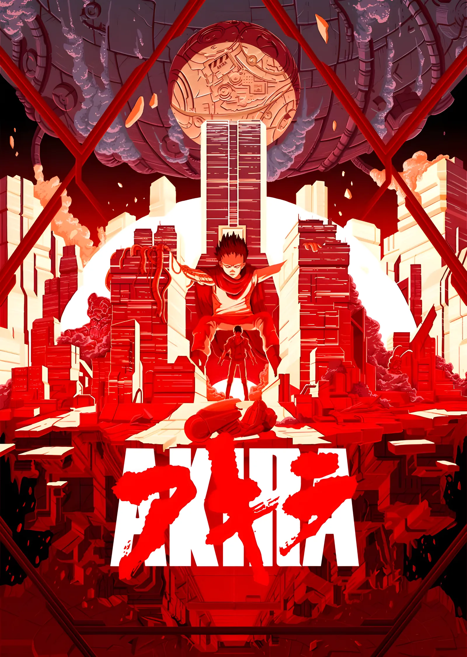 Akira: Kızıl Neo Tokyo metal tablo